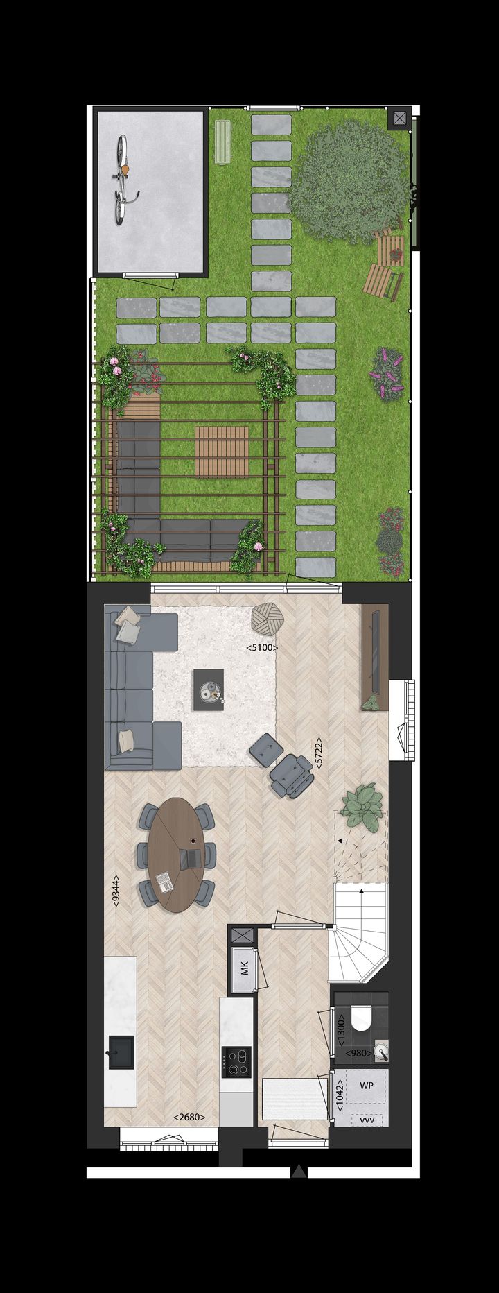 Foto 2 van Twee-onder-een-kapwoning (Bouwnr. 26)