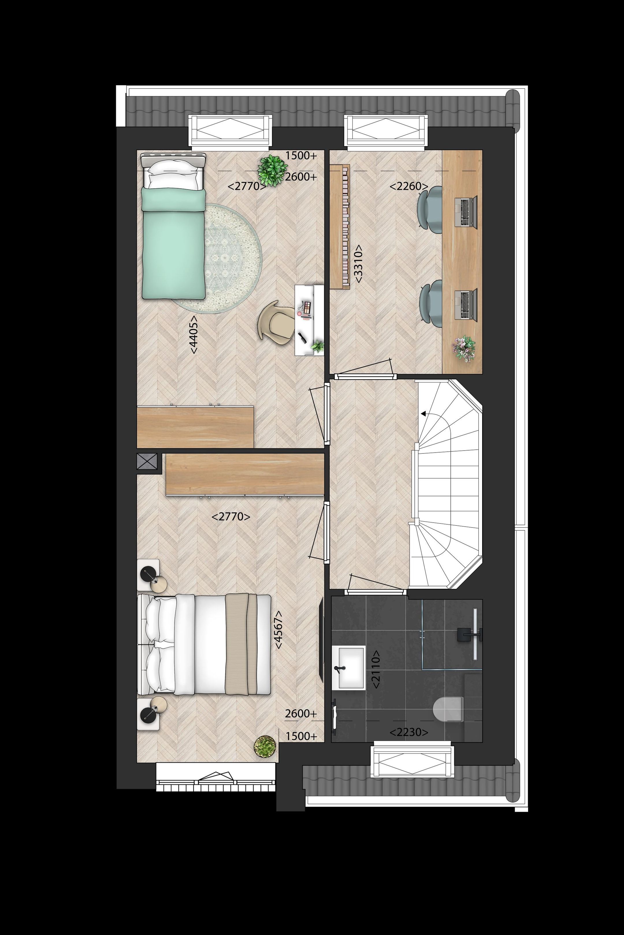 Photo 3 of Twee-onder-een-kapwoning (Bouwnr. 37)