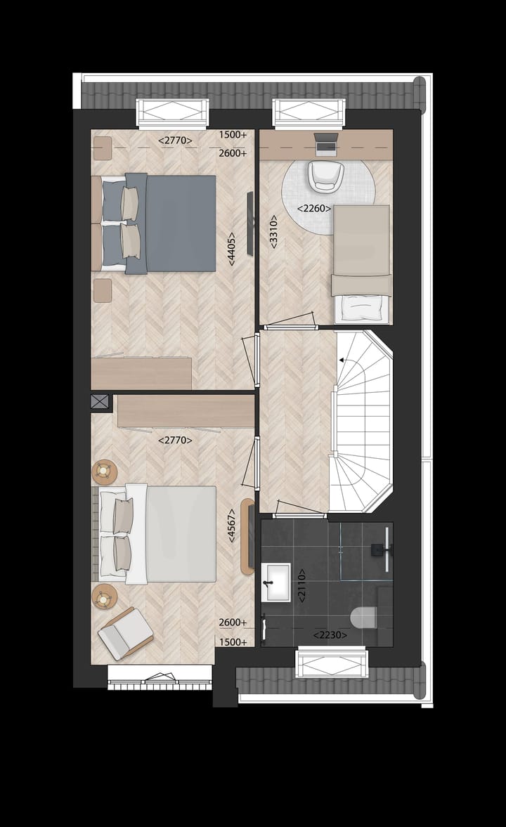 Foto 3 van Twee-onder-een-kapwoning (Bouwnr. 26)