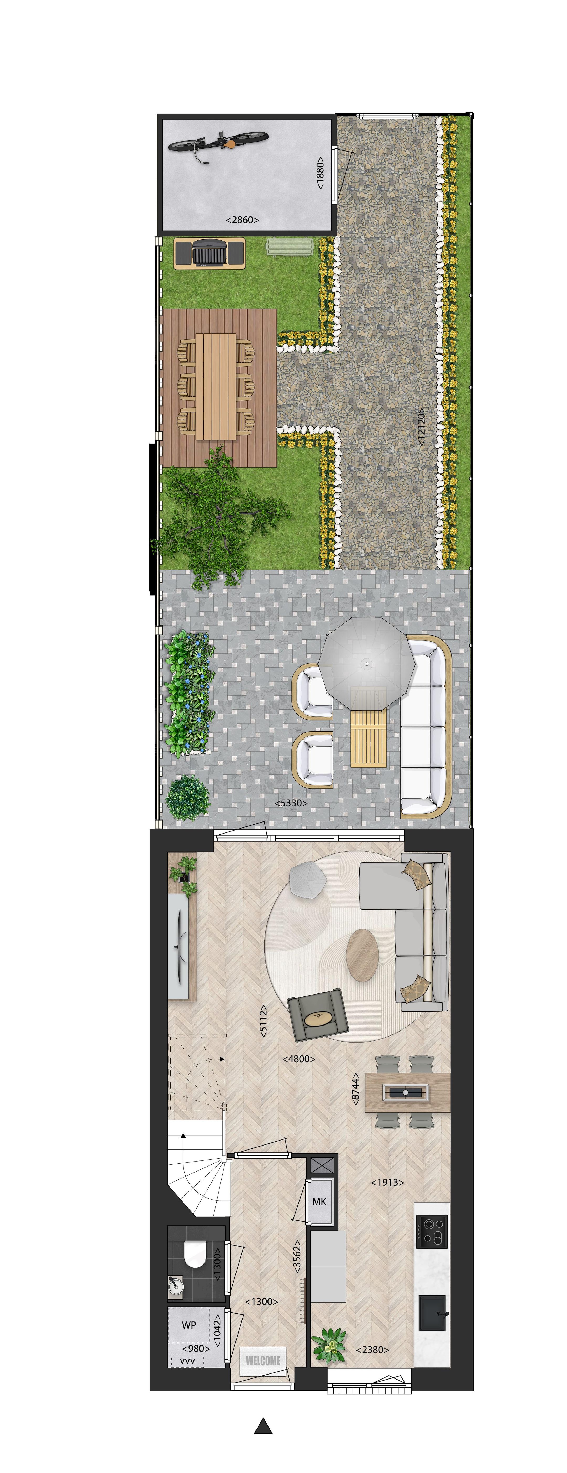 Foto 3 van Rijwoningen 3-laags (Bouwnr. 10)