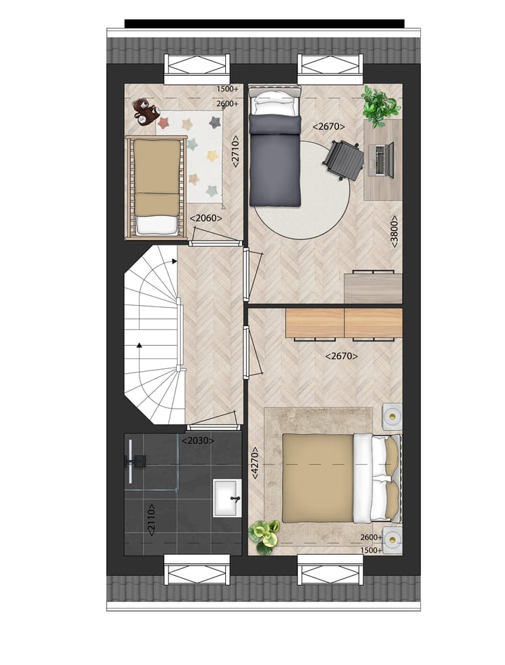 Foto 4 van Rijwoningen 3-laags (Bouwnr. 9)