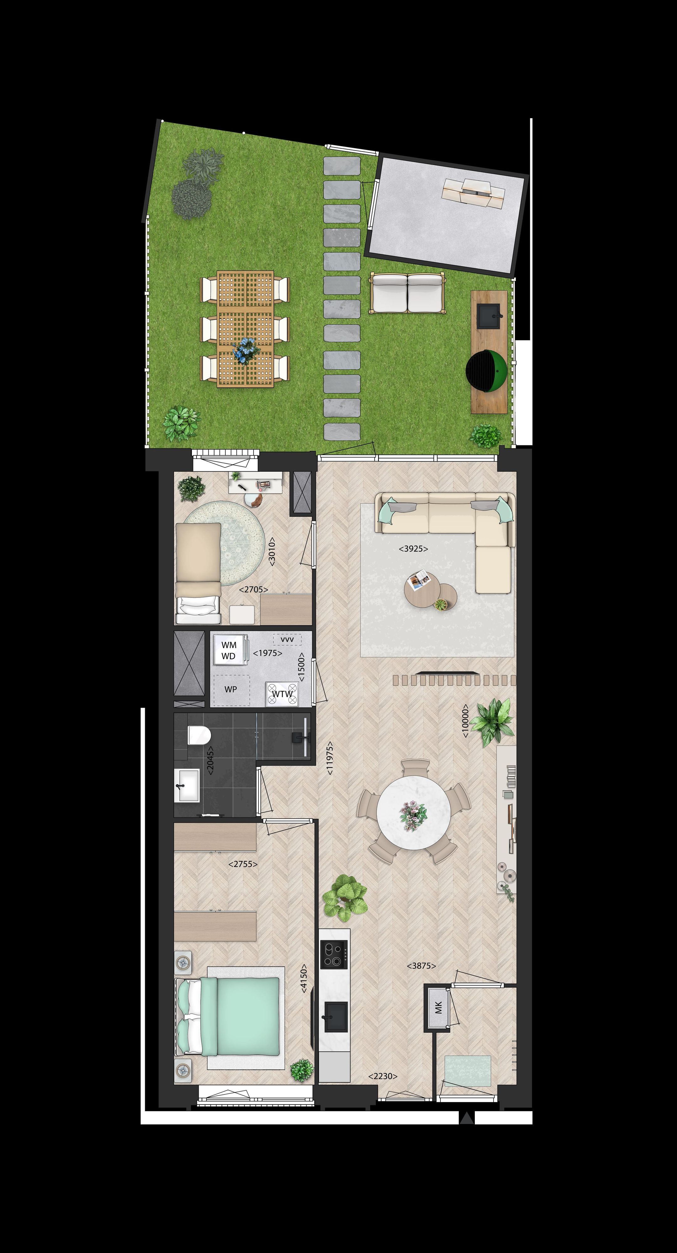 Foto 3 van Tussenappartement (Bouwnr. 40)