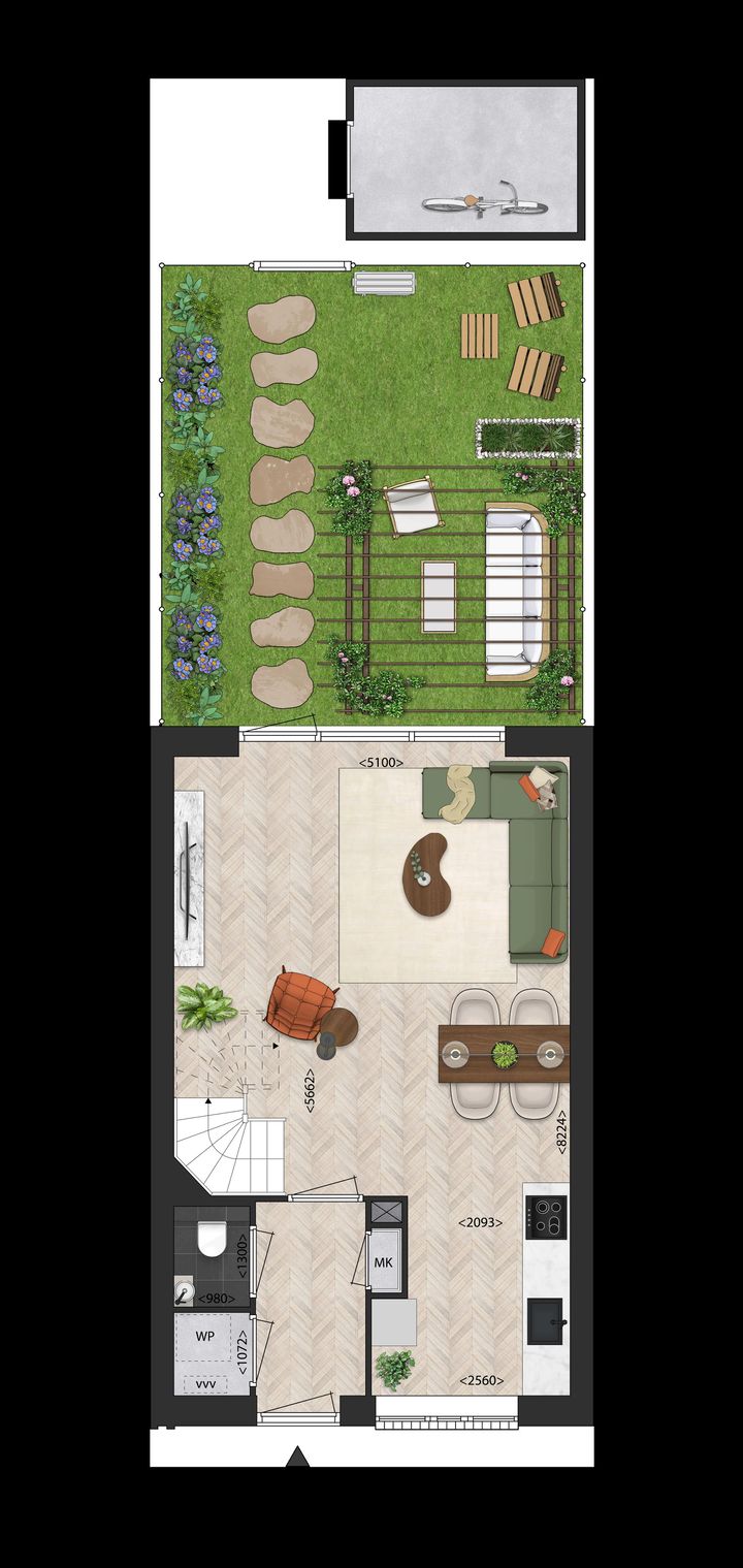 Foto 2 van Rijwoningen 2-laags (Bouwnr. 16)