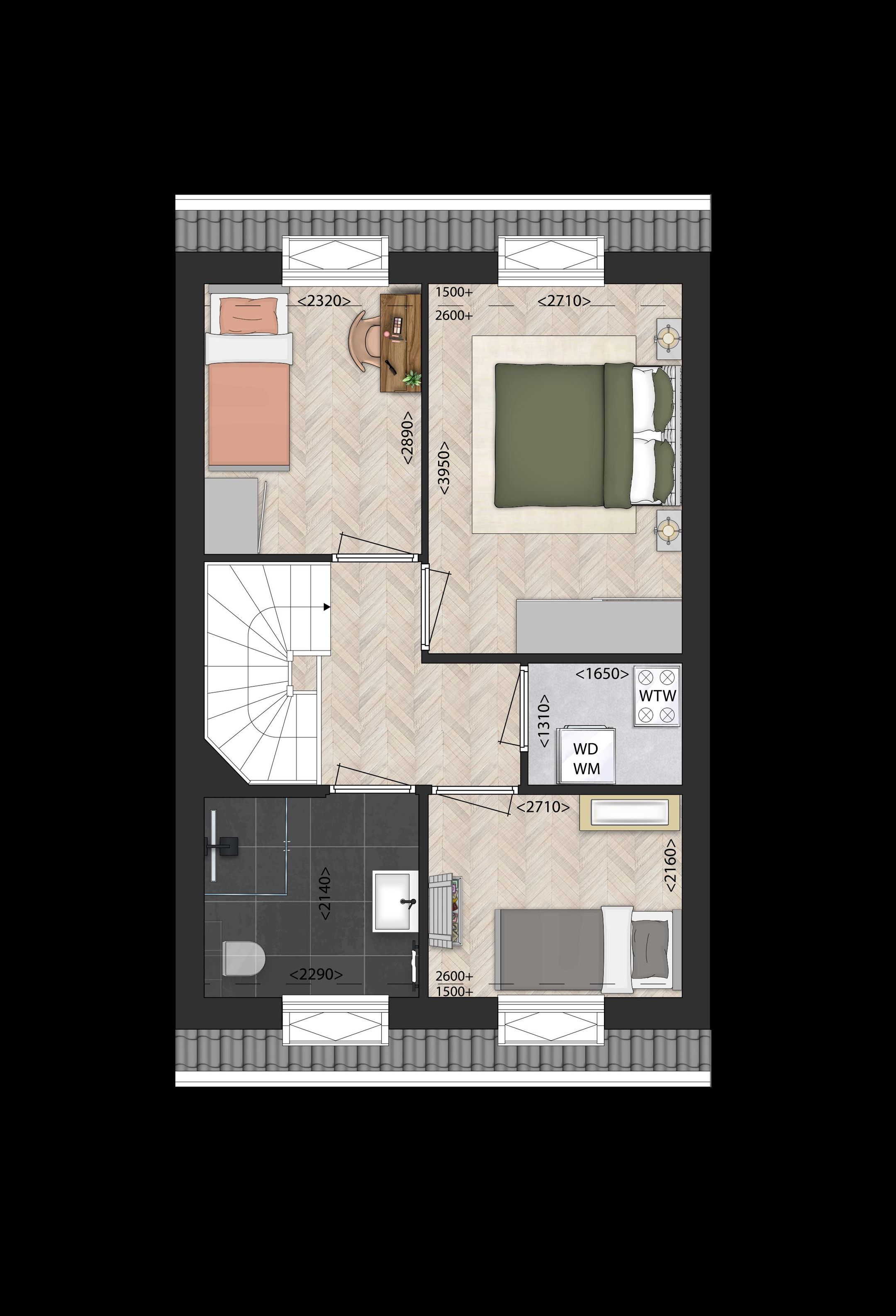 Foto 3 van Rijwoningen 2-laags (Bouwnr. 18)