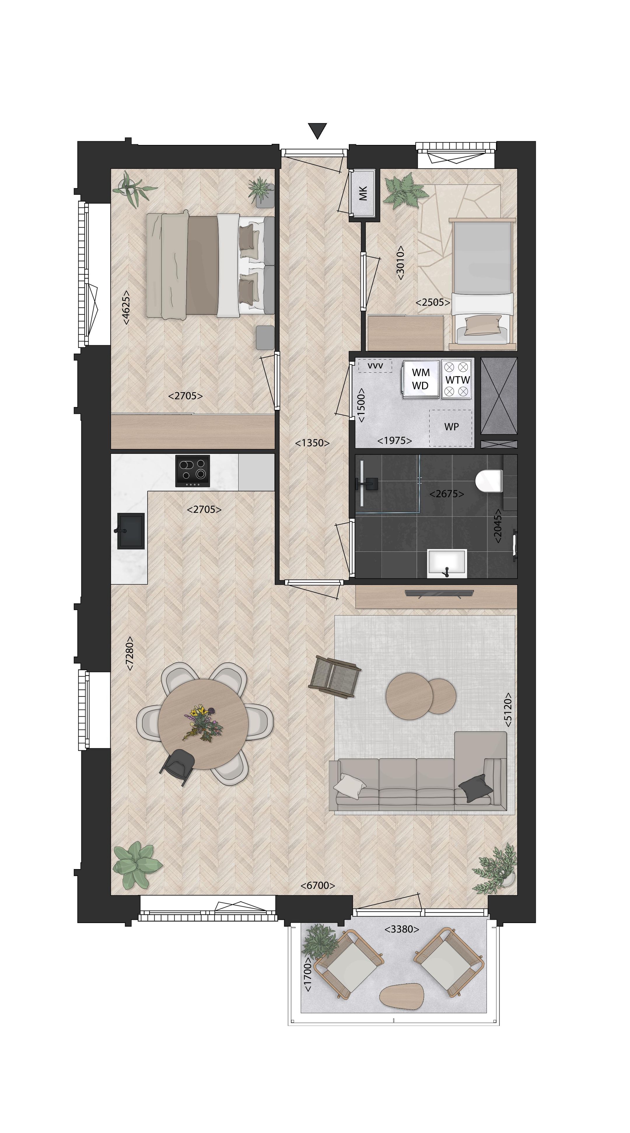 Foto 3 van Hoekappartement (Bouwnr. 42)