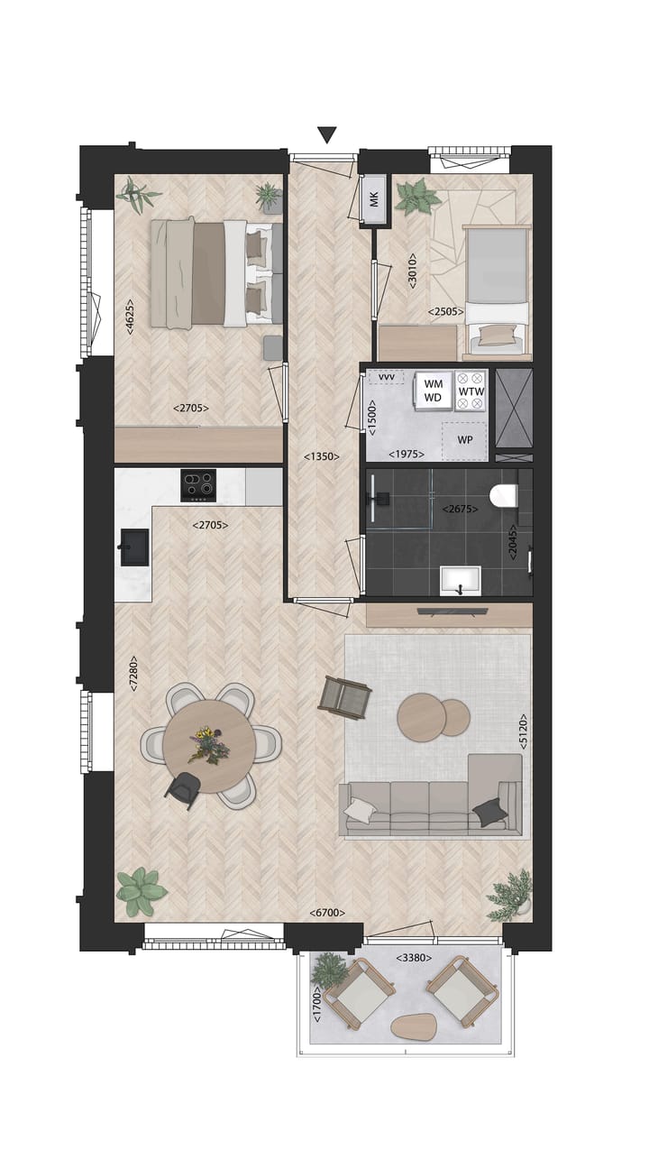 Foto 3 van Hoekappartement (Bouwnr. 42)
