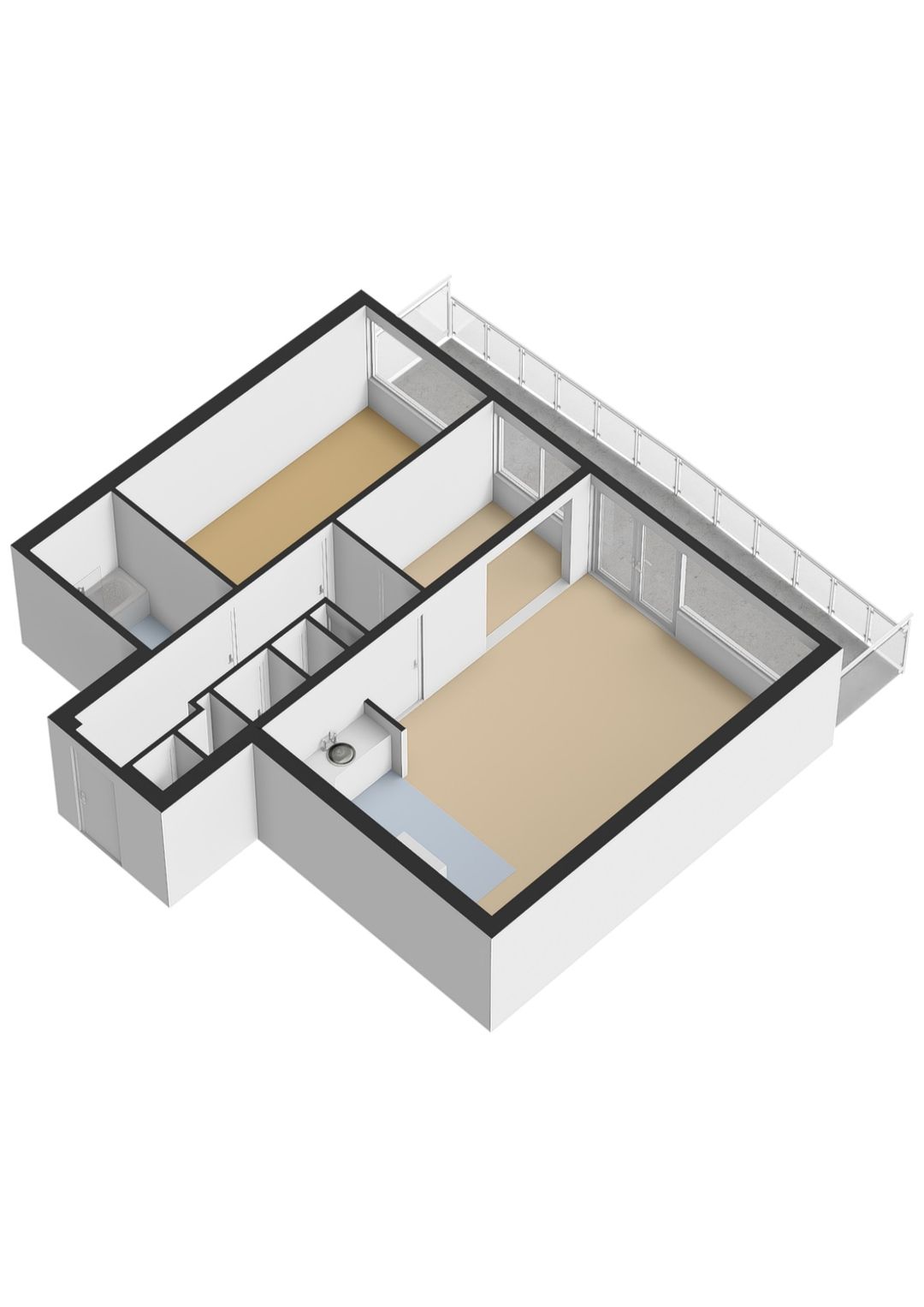 Spacious 3-room apartment with park view and southeast-facing balcony in Rokkeveen — 34