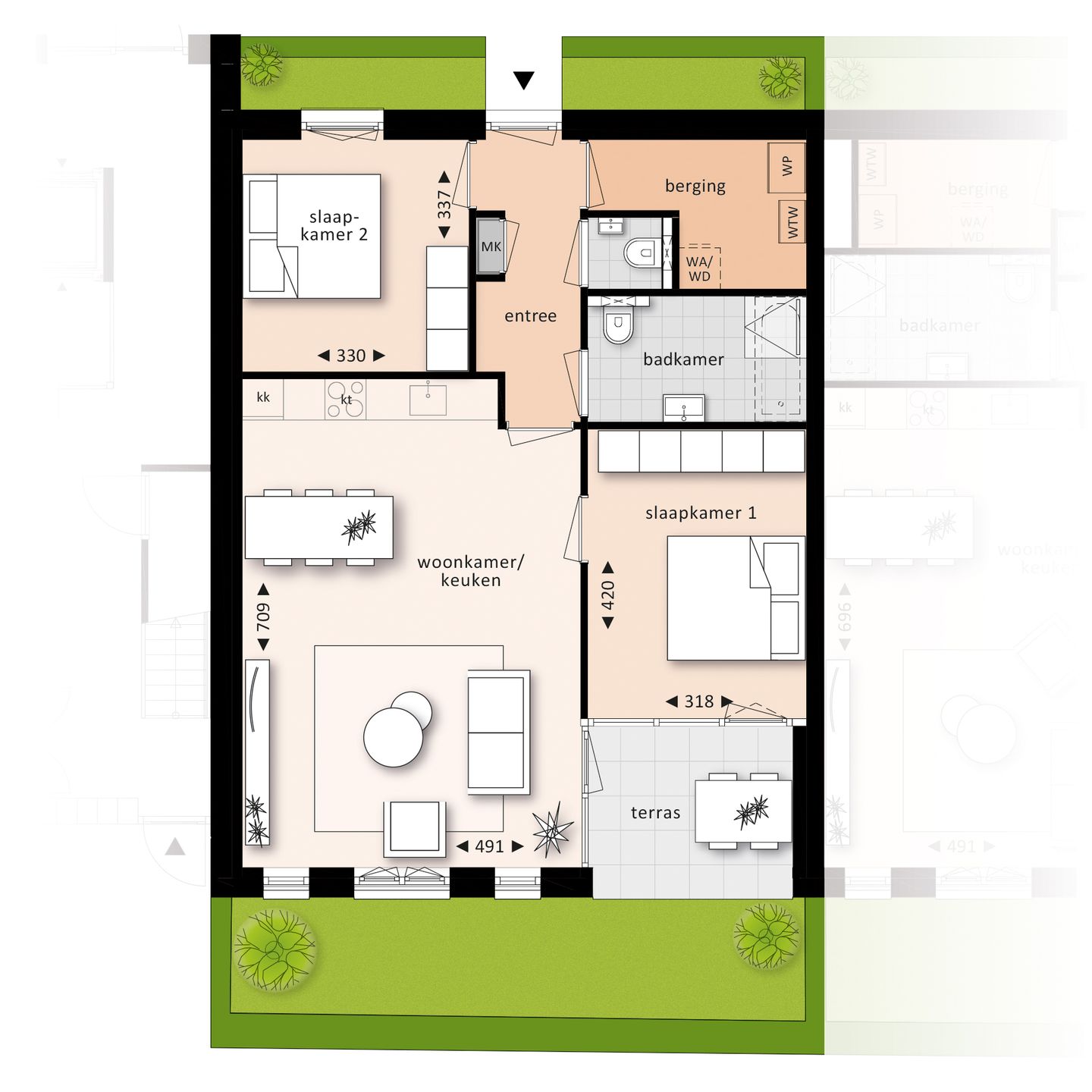 Foto 5 van Appartement (Bouwnr. 7)