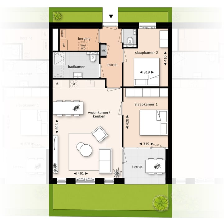 Foto 5 van Appartement (Bouwnr. 9)