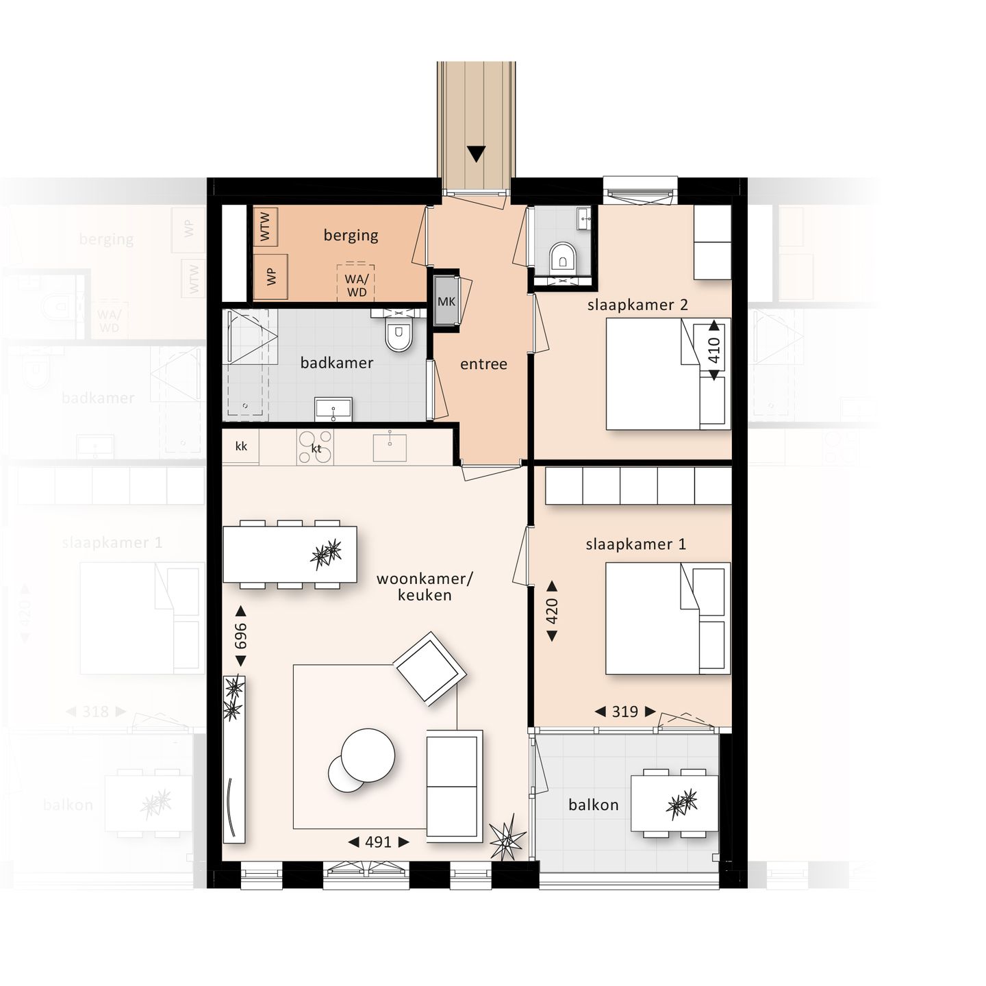 Foto 5 van Appartement (Bouwnr. 12)