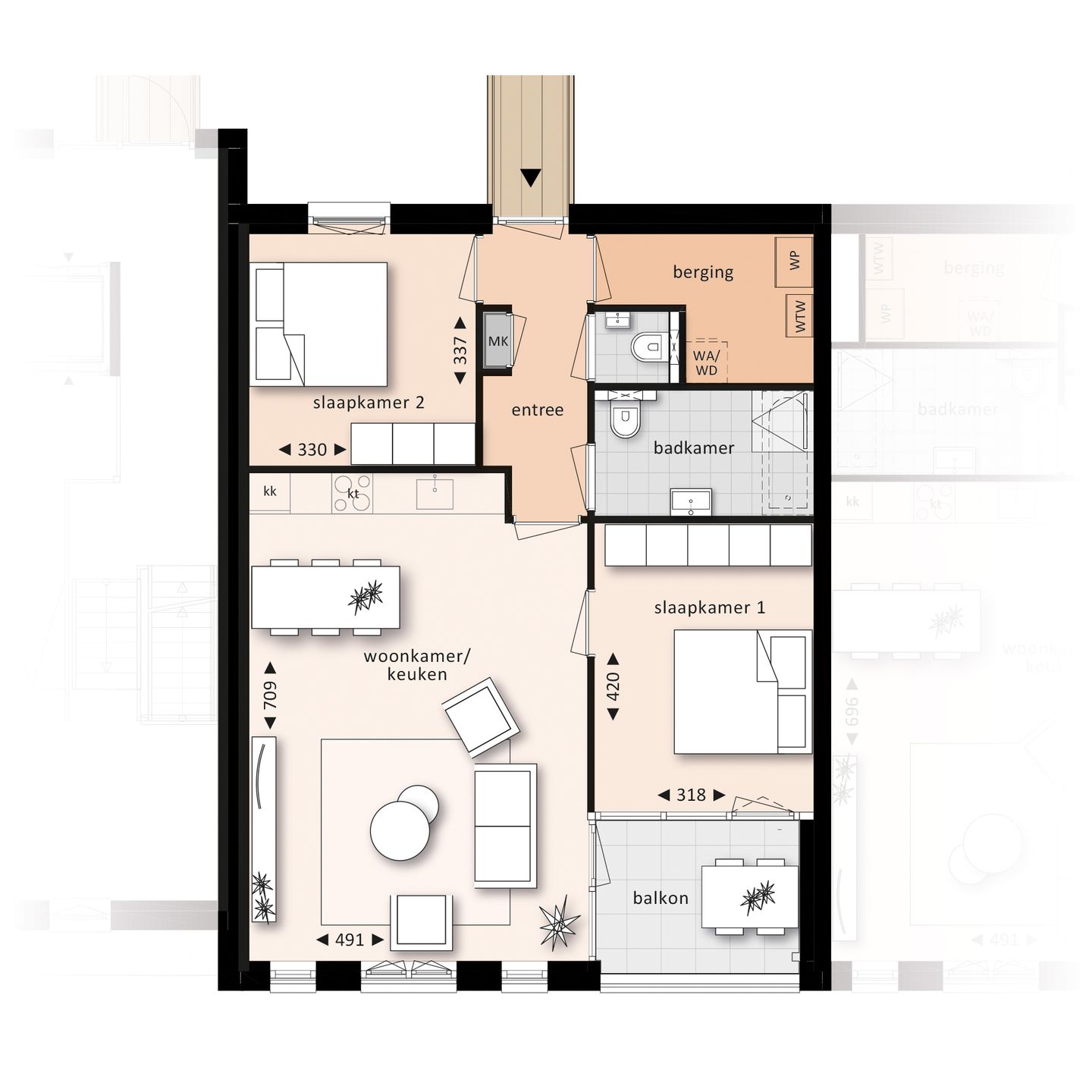 Foto 5 van Appartement (Bouwnr. 10)