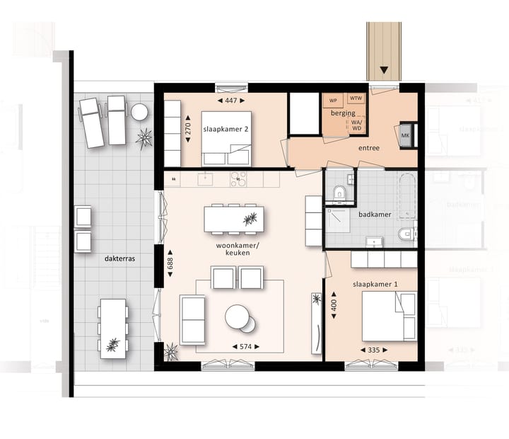 Foto 5 van Appartement (Bouwnr. 13)