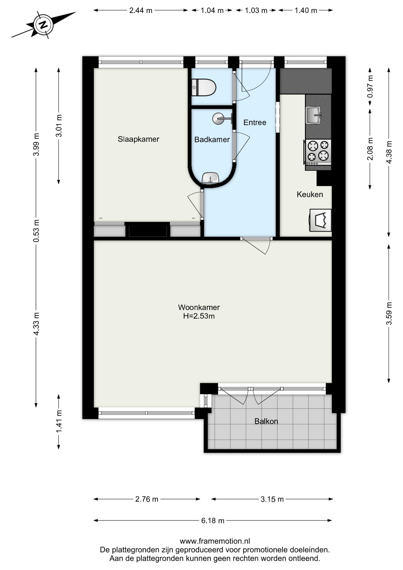 Bright apartment with panoramic Kralingse Plas view — 32