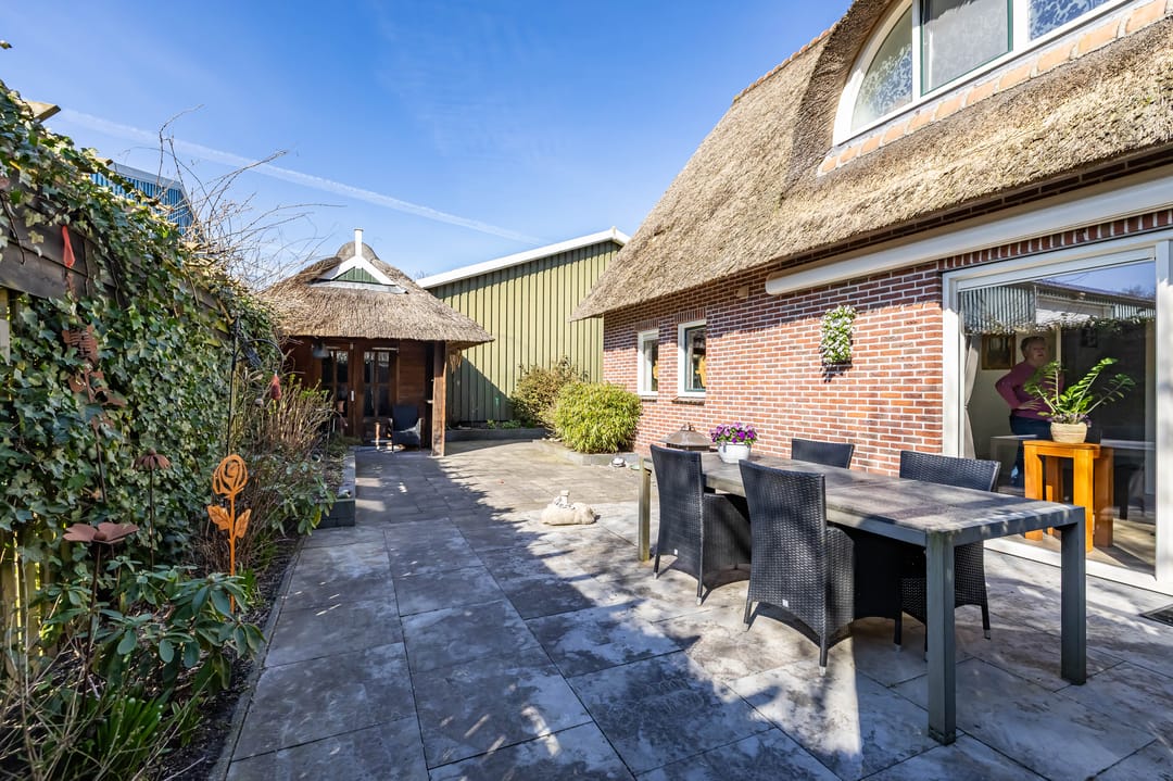 Characteristic Business Residence with Thatched Roof and Commercial Hall in Norg — 46