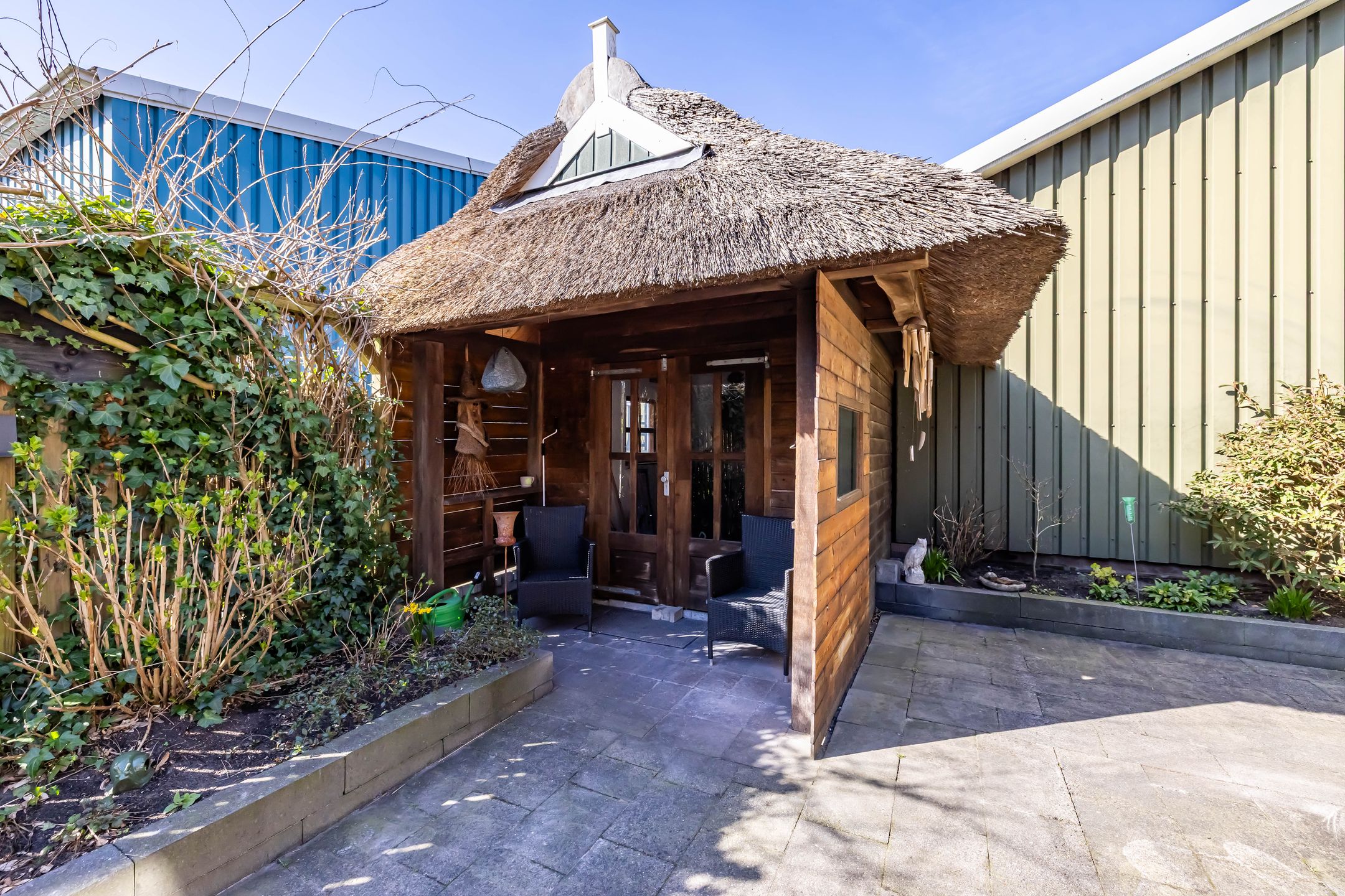 Characteristic Business Residence with Thatched Roof and Commercial Hall in Norg — 48