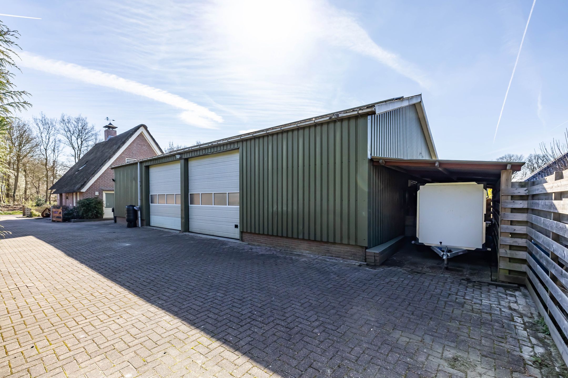 Characteristic Business Residence with Thatched Roof and Commercial Hall in Norg — 51