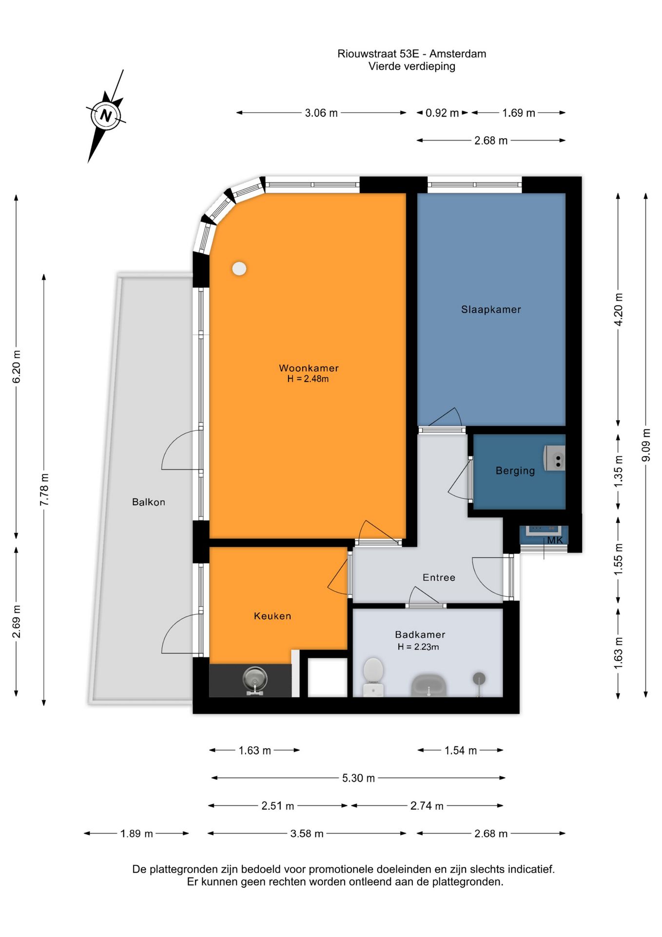 Foto 24 van Riouwstraat 53-E