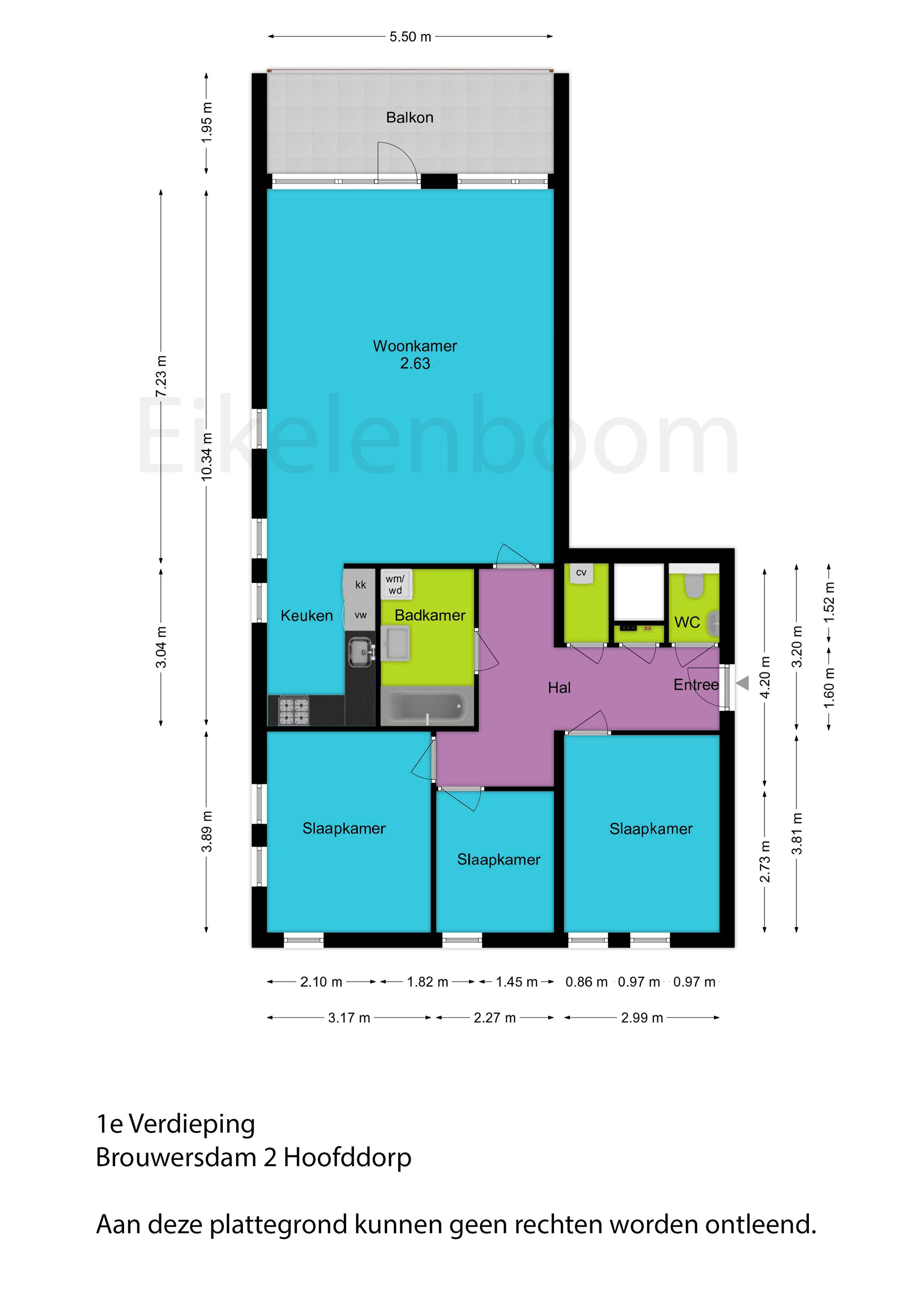 Spacious corner apartment with 3 bedrooms and private parking in Floriande West — 29