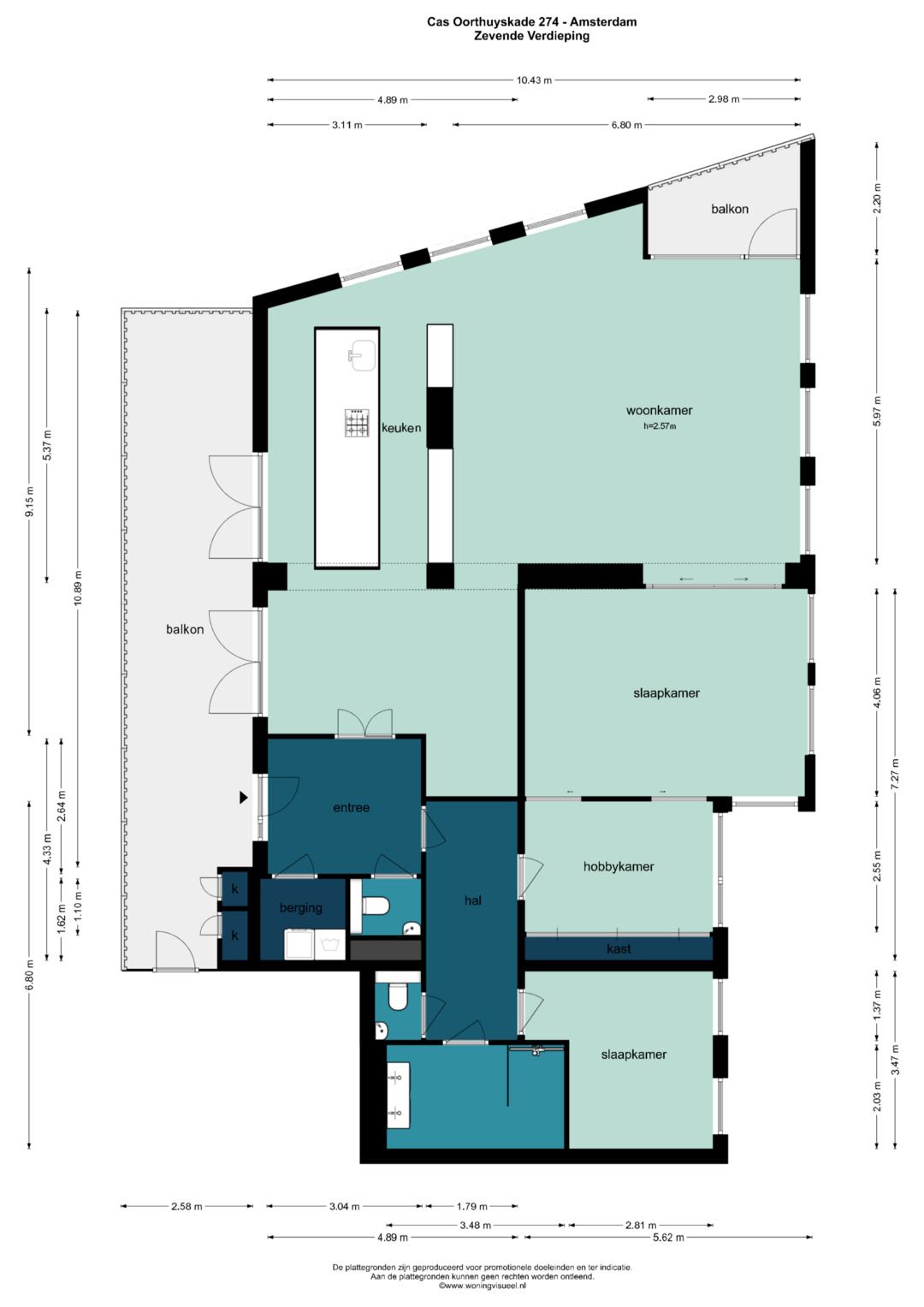 Foto 64 van Cas Oorthuyskade 274