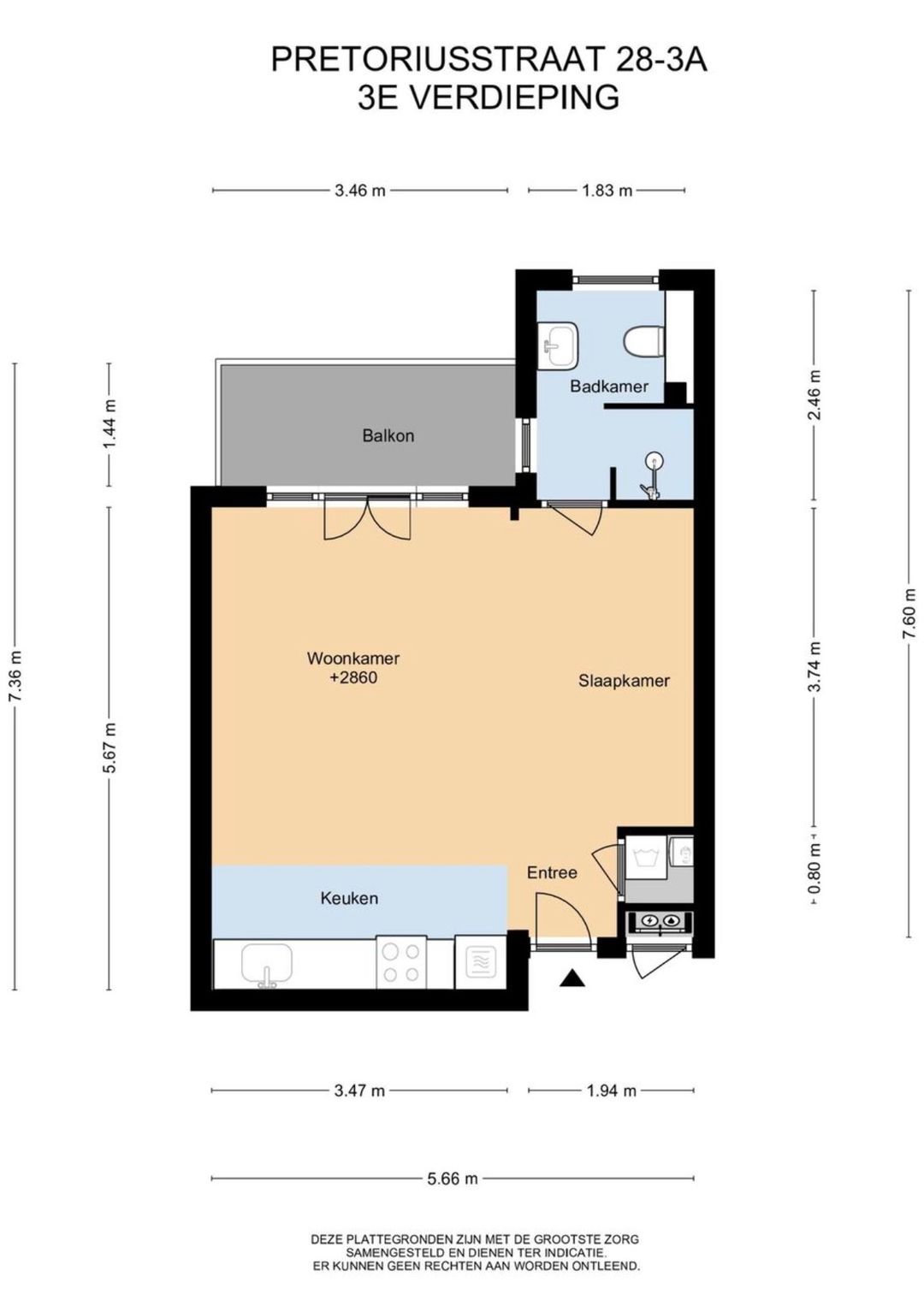 Foto 23 van Pretoriusstraat 28-3A