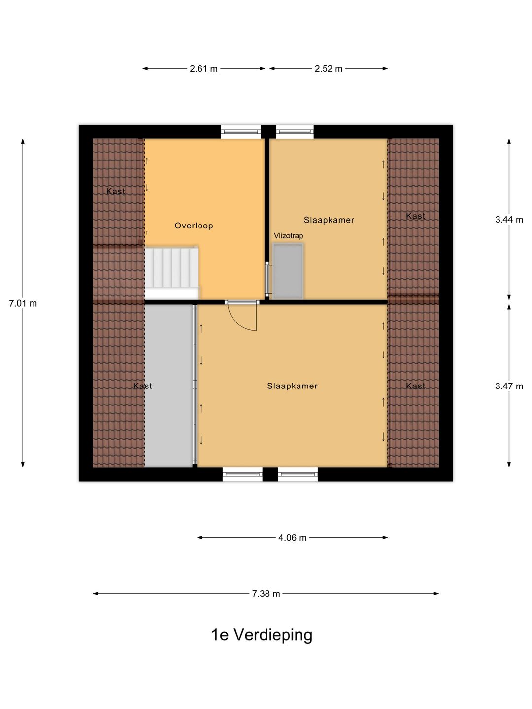 Detached semi-bungalow with ground floor bedroom and sunny garden — 55