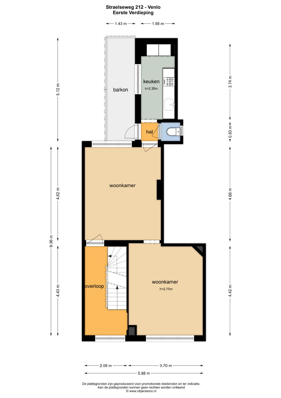 Spacious upper-floor apartment with church view and roof terrace in Venlo Withuis — 38