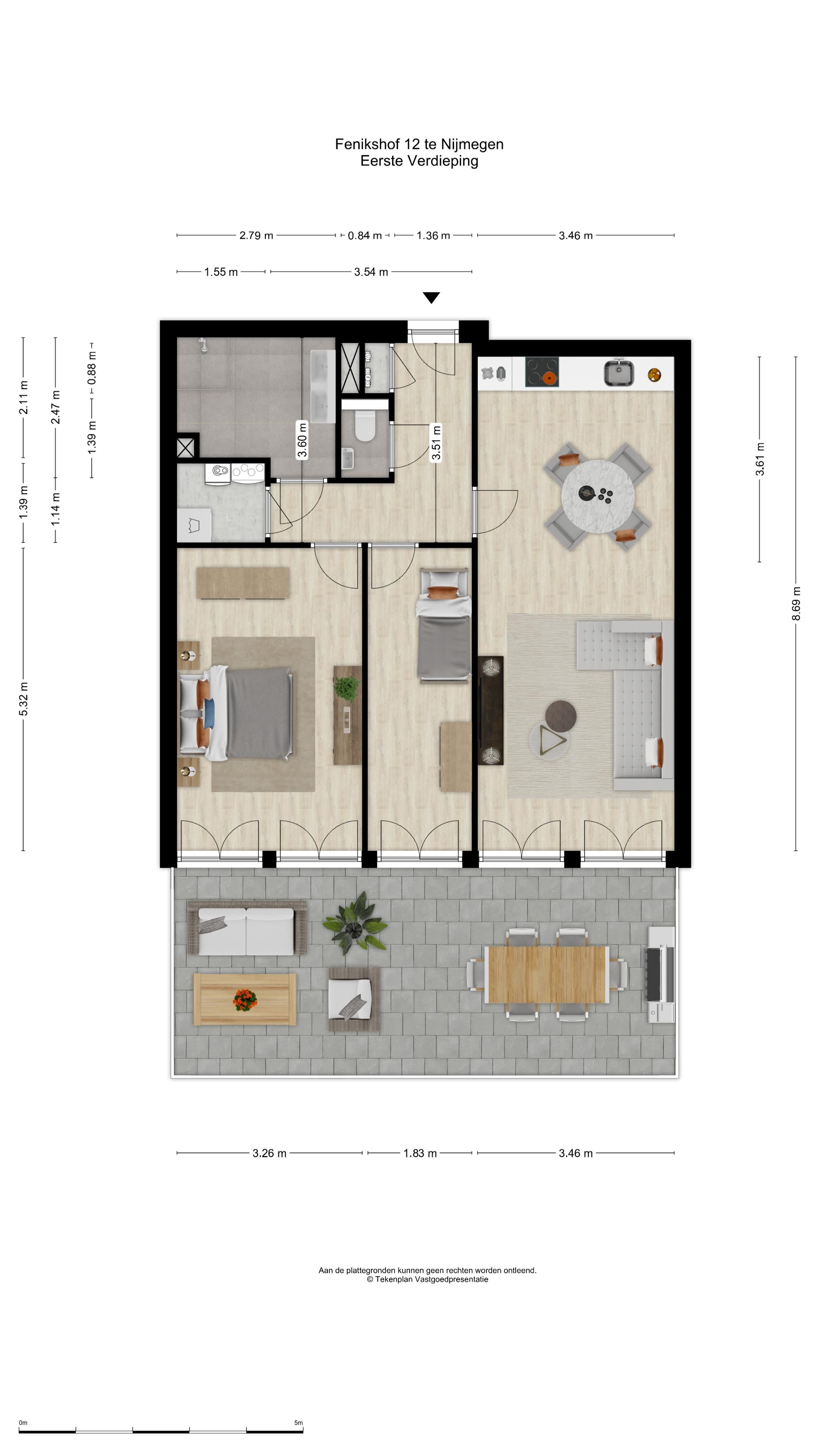 Modern apartment with spacious roof terrace in Nijmegen Oud-West — 30