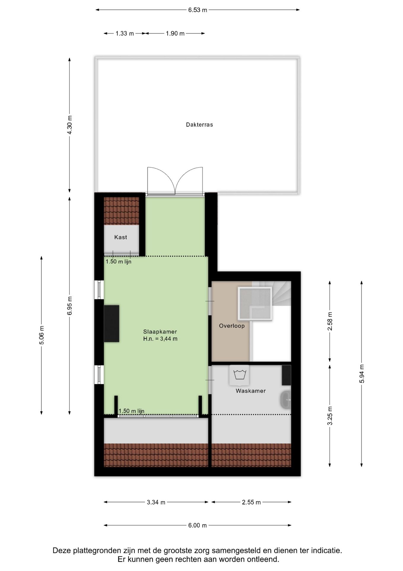 Characteristic Upper Apartment with Modern Luxury and Spacious Roof Terrace — 29