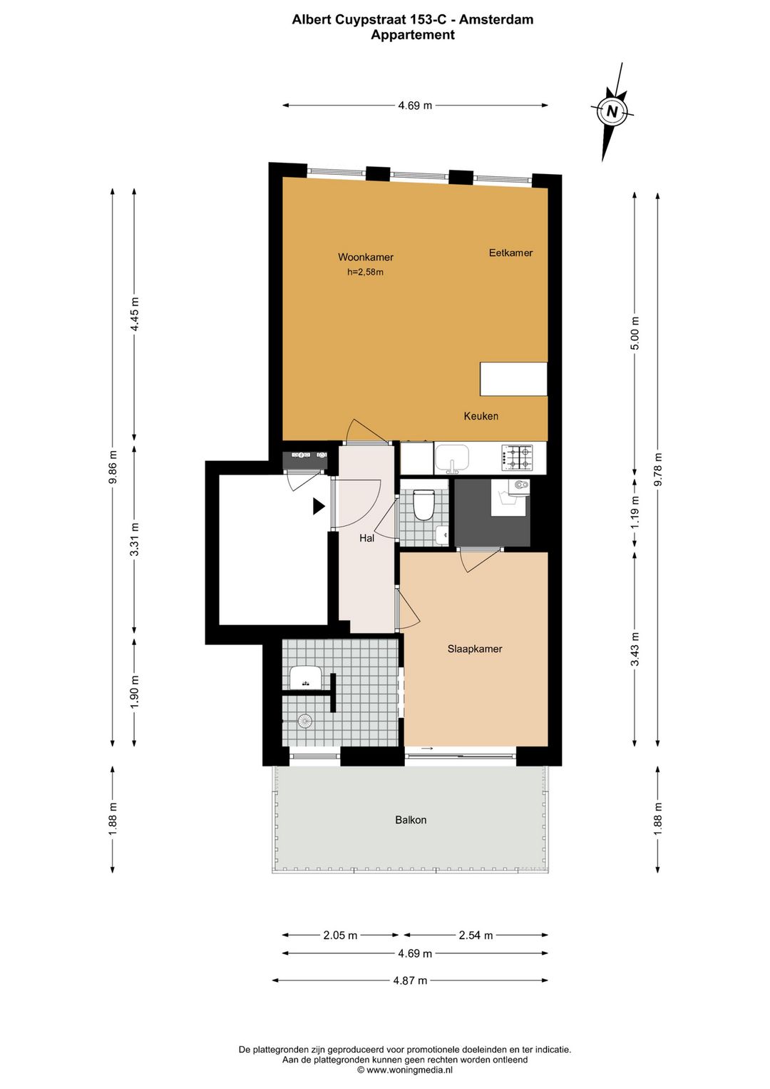 Turnkey apartment with balcony in the heart of De Pijp — 26