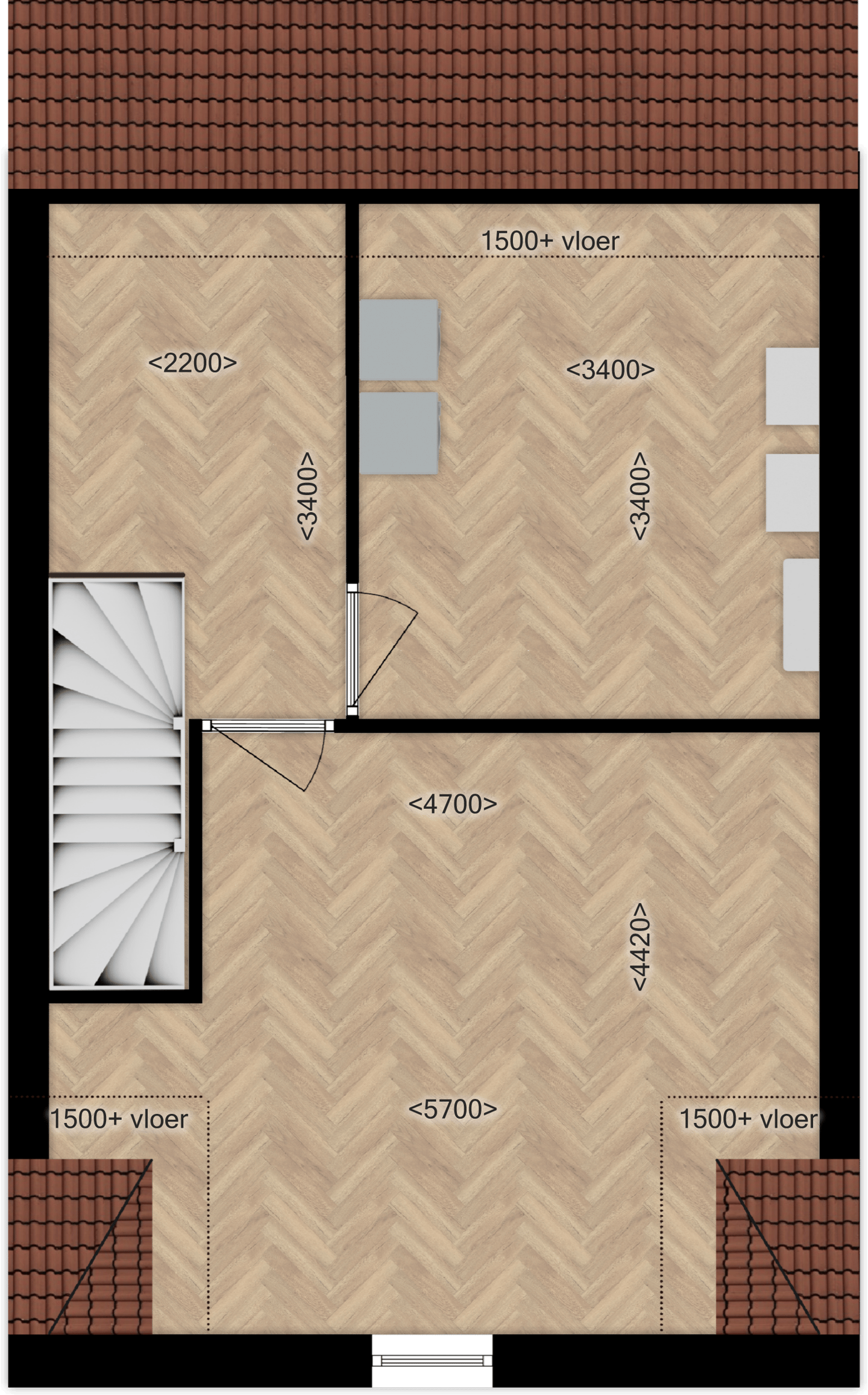 Foto 5 van Fase A Tussenwoningen (Bouwnr. W2-4)