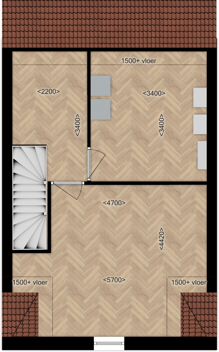 Foto 5 van Fase A Tussenwoningen (Bouwnr. W2-4)