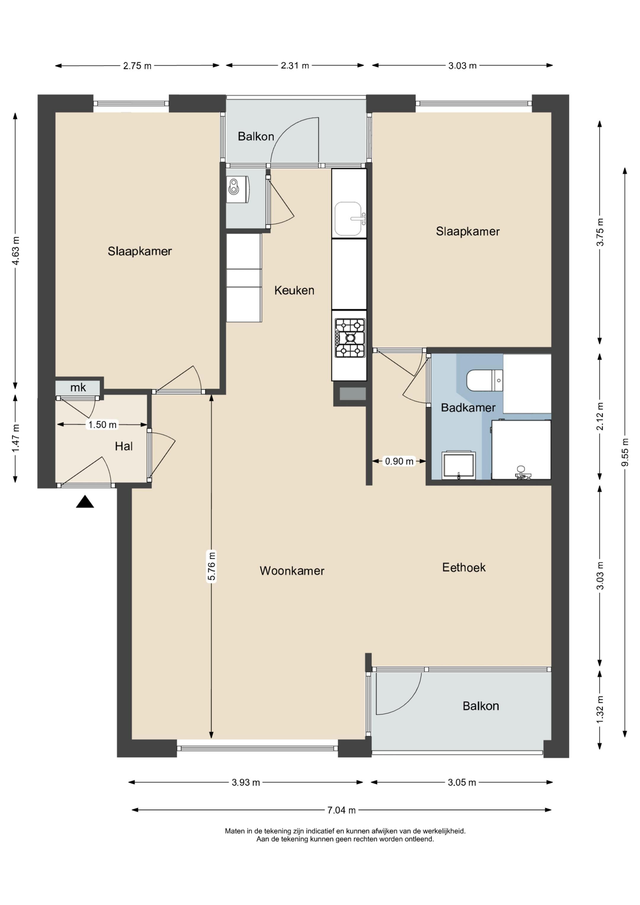 Move-in Ready 3-Room Apartment with Sunny Balconies and Green Views in Middelburg — 28