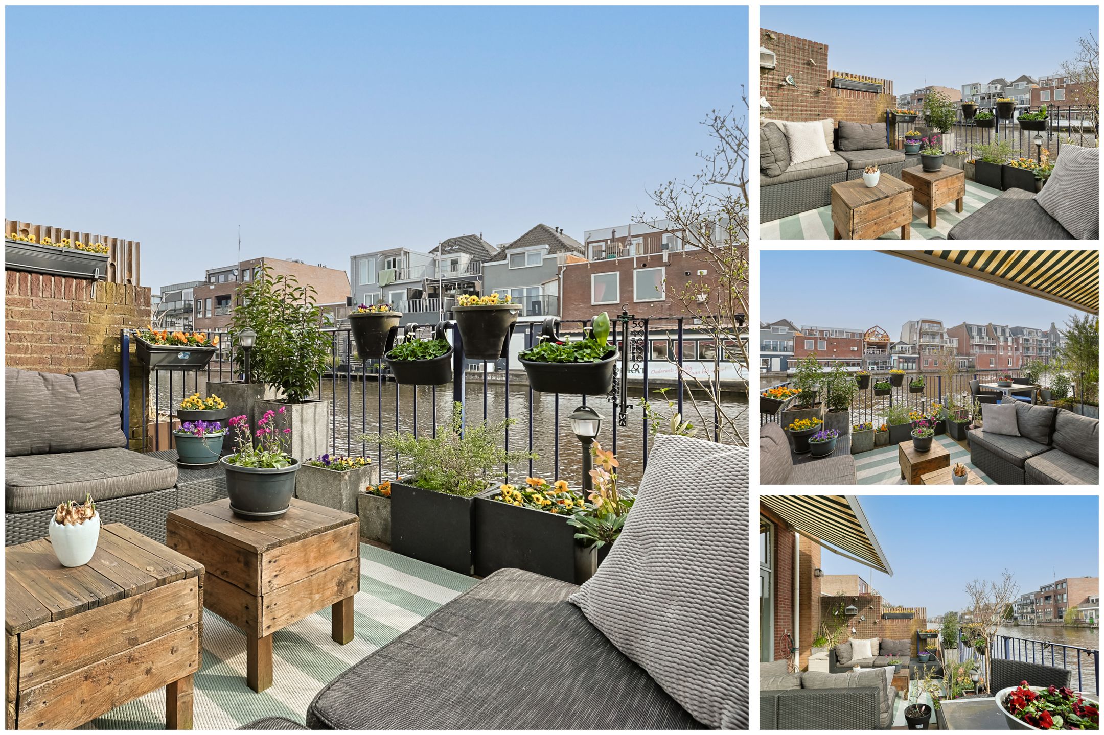 Waterfront End House with Terrace Near Alphen Center — 45