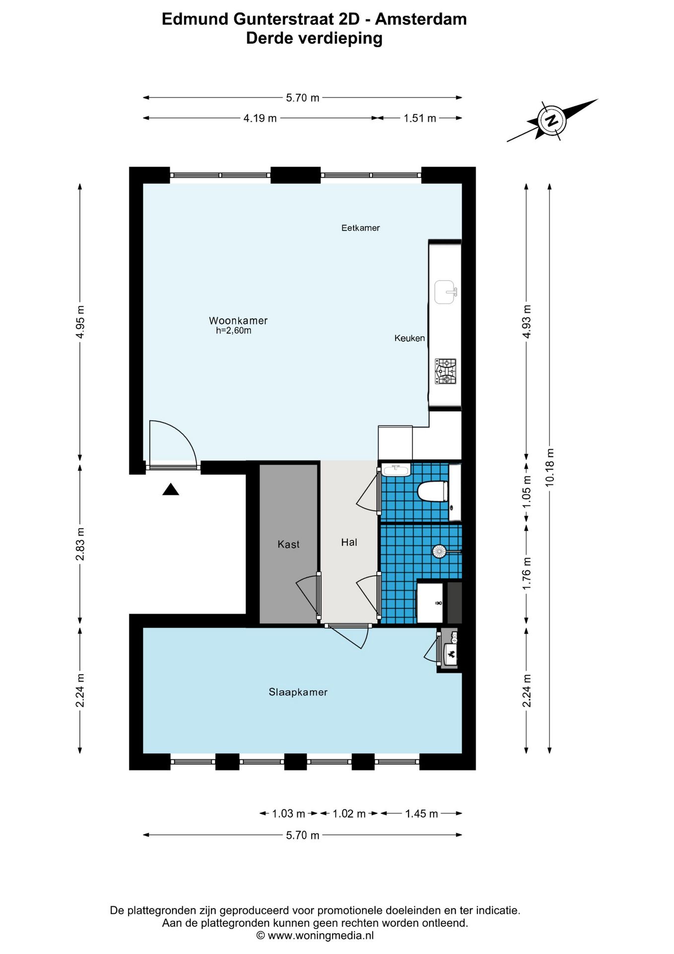 Foto 24 van Edmund Gunterstraat 2-D
