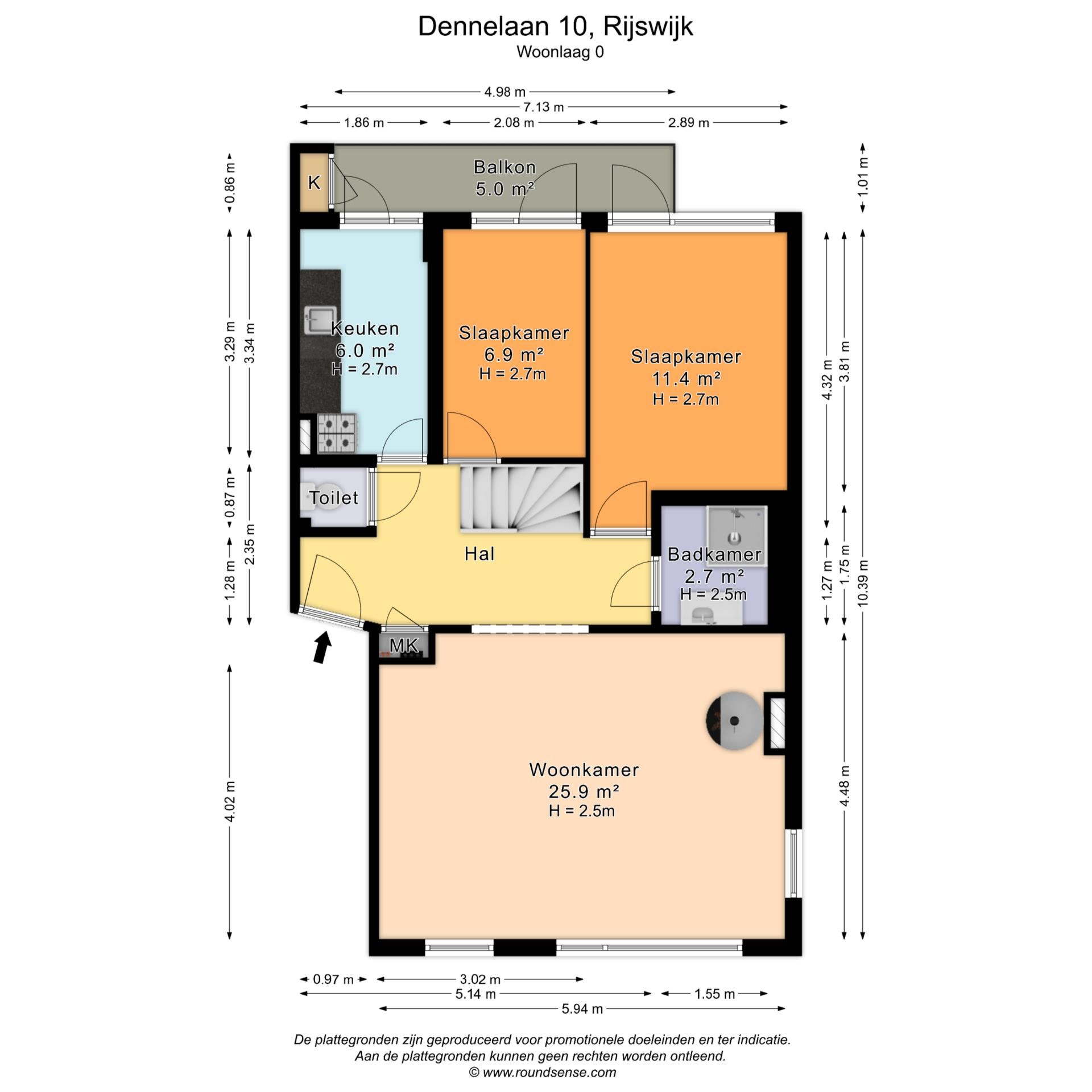 Spacious double upper apartment with multiple bedrooms near Oud-Rijswijk centre — 39