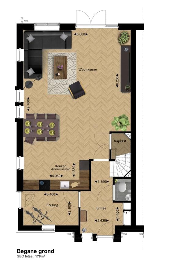 Foto 5 van 2-onder-1-kapwoning (Bouwnr. 10)