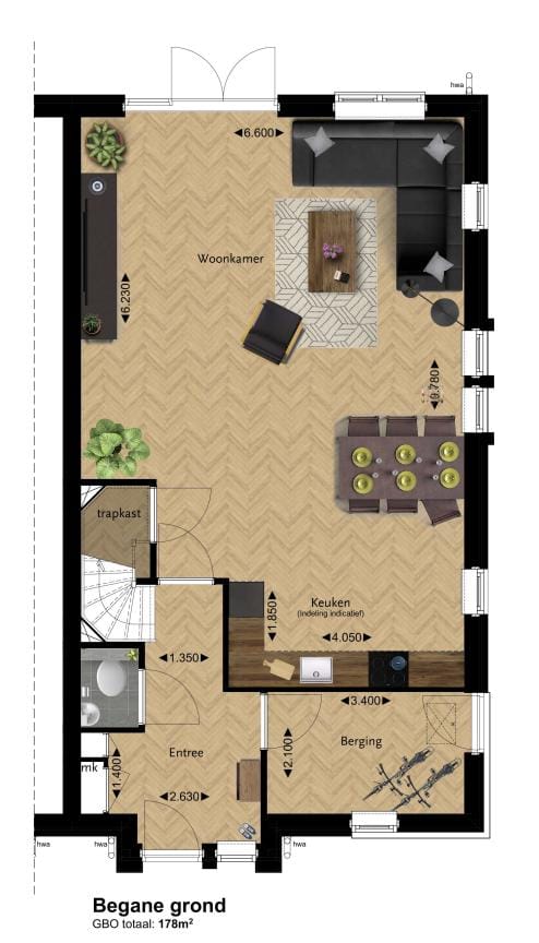 Foto 5 van 2-onder-1-kapwoning (Bouwnr. 9)