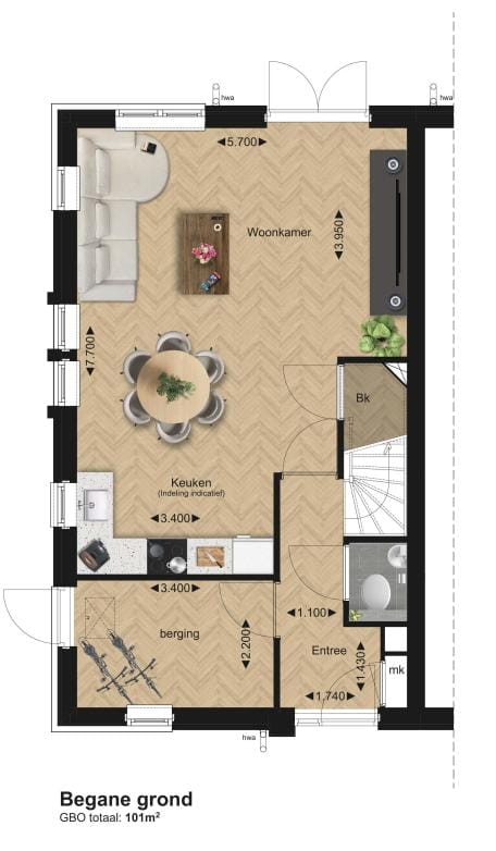 Foto 6 van Hoekwoning (Bouwnr. 8)