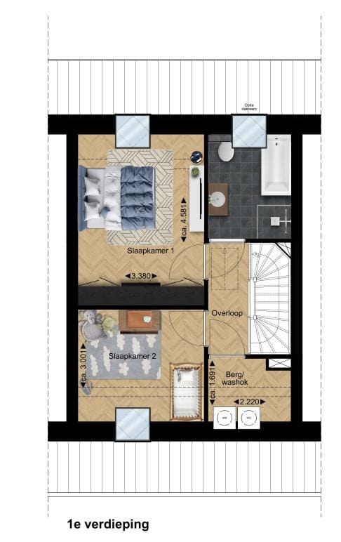 Foto 6 van Tussenwoning (Bouwnr. 7)