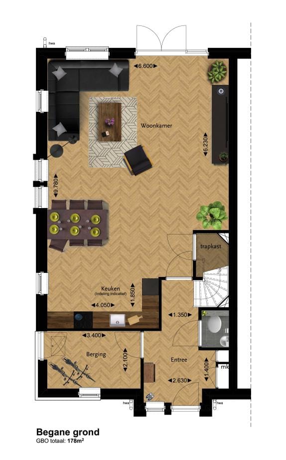 Foto 6 van 2-onder-1-kapwoning (Bouwnr. 5)