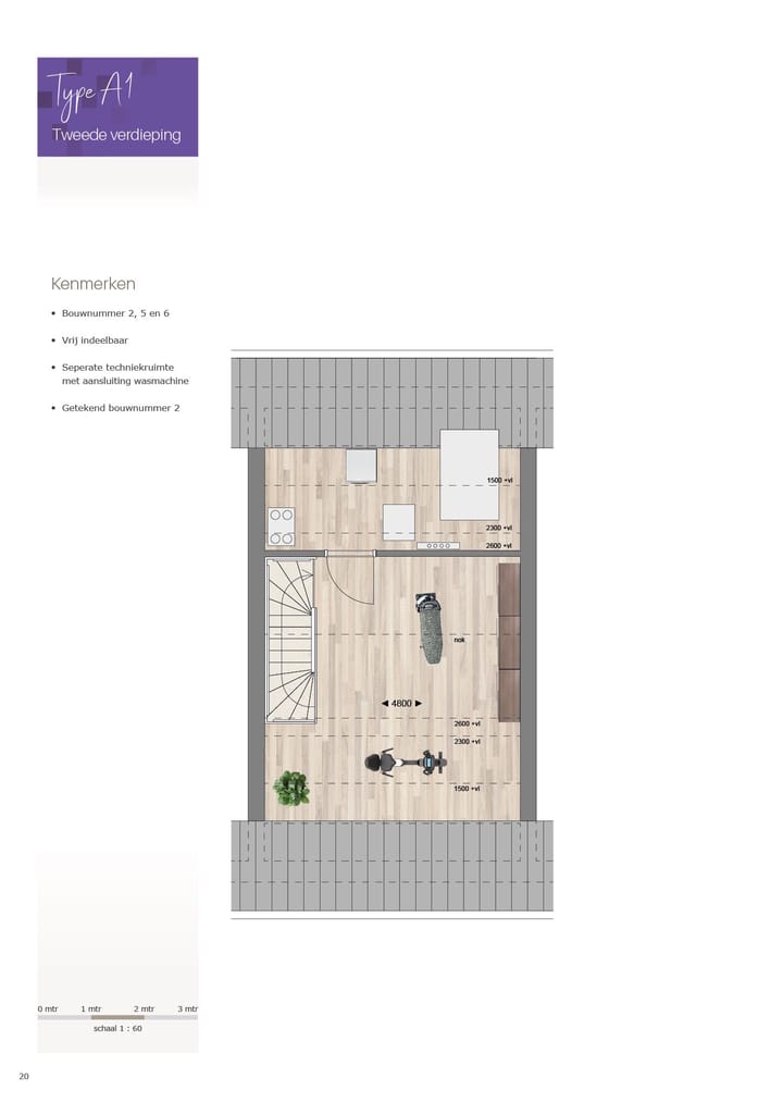 Foto 4 van Tussenwoningen (Bouwnr. 2)