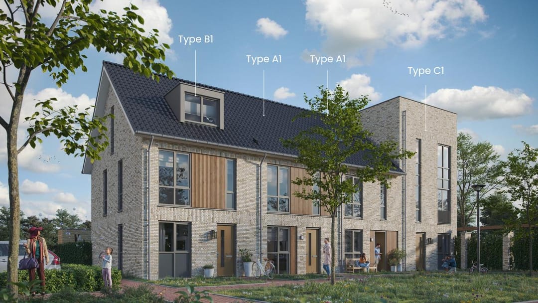 Foto 1 van Tussenwoningen (Bouwnr. 6)