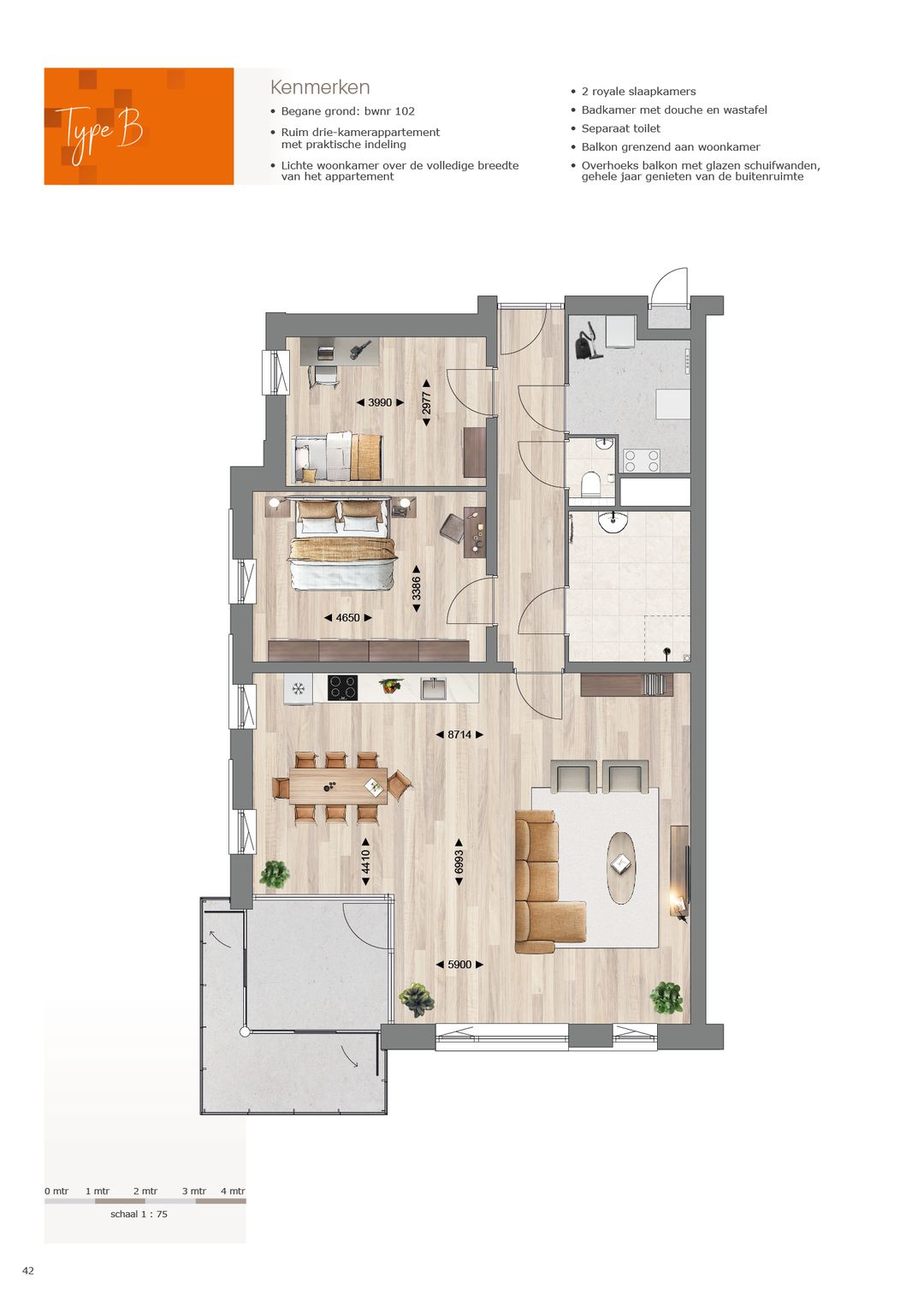 Photo 2 of Appartement - TYPE B (Bouwnr. 102)