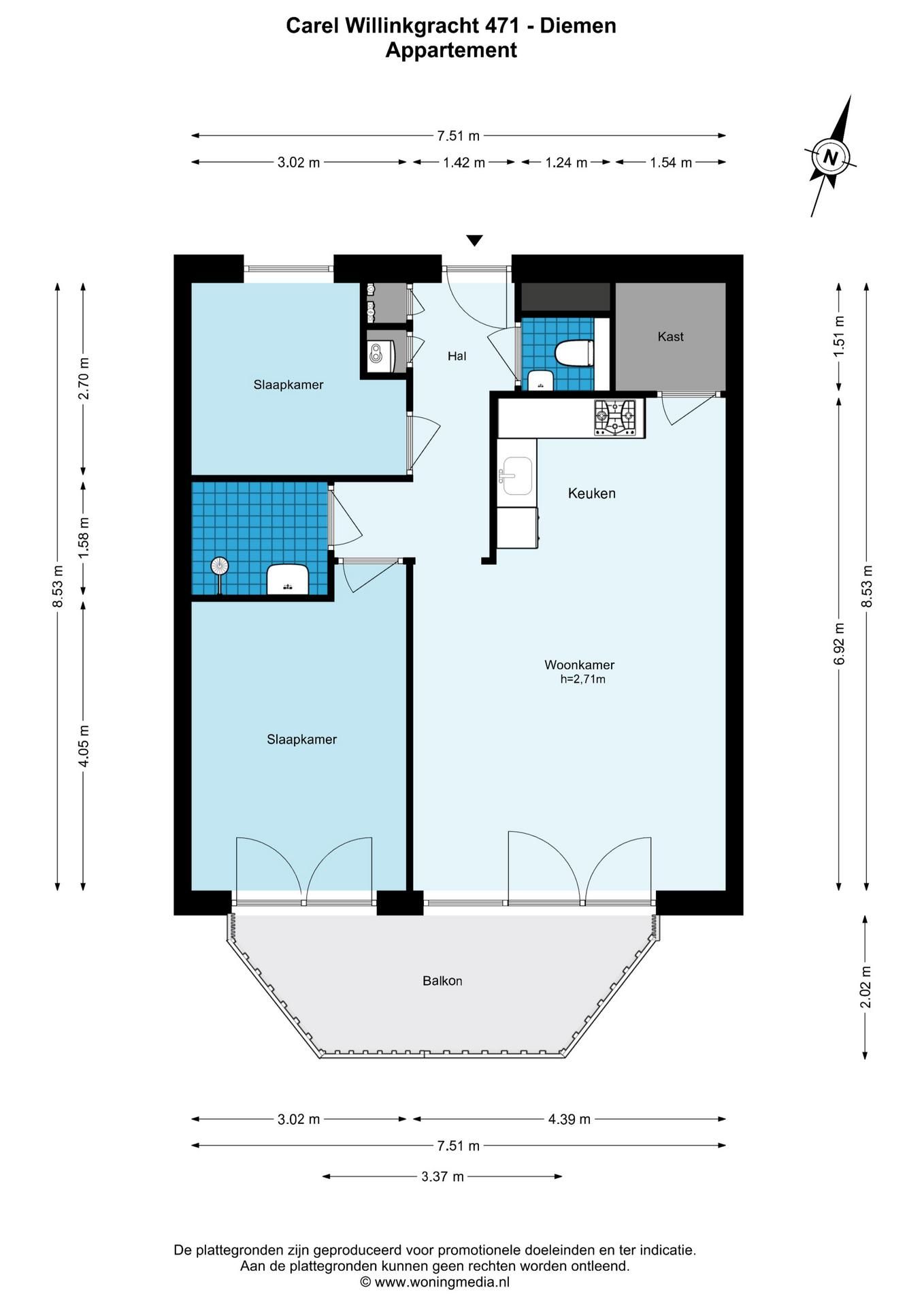 Modern 2-bedroom ground floor apartment in popular Holland Park Diemen — 21