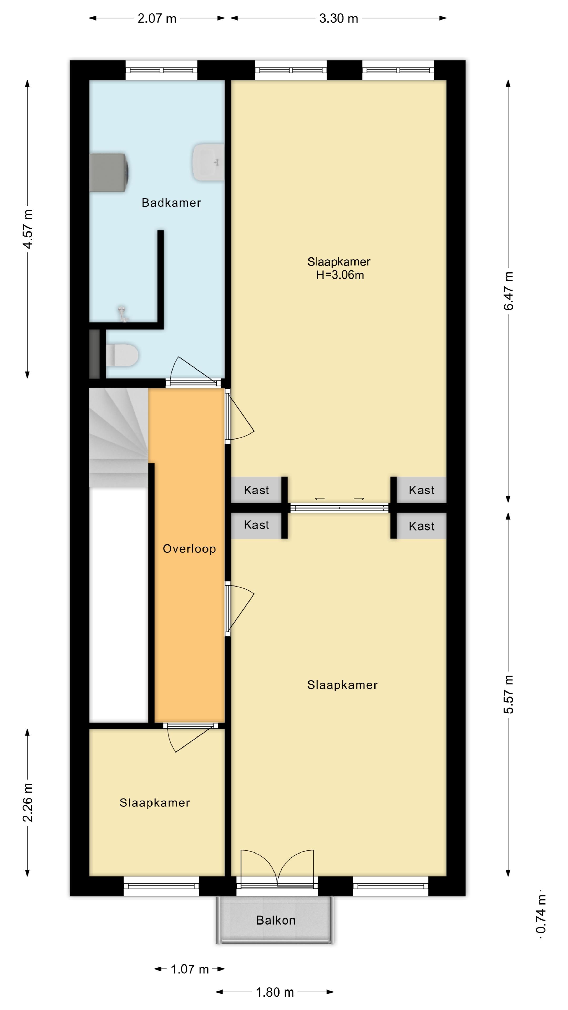 Characteristic Double Townhouse with Free Park Views in Amsterdam Oost — 39