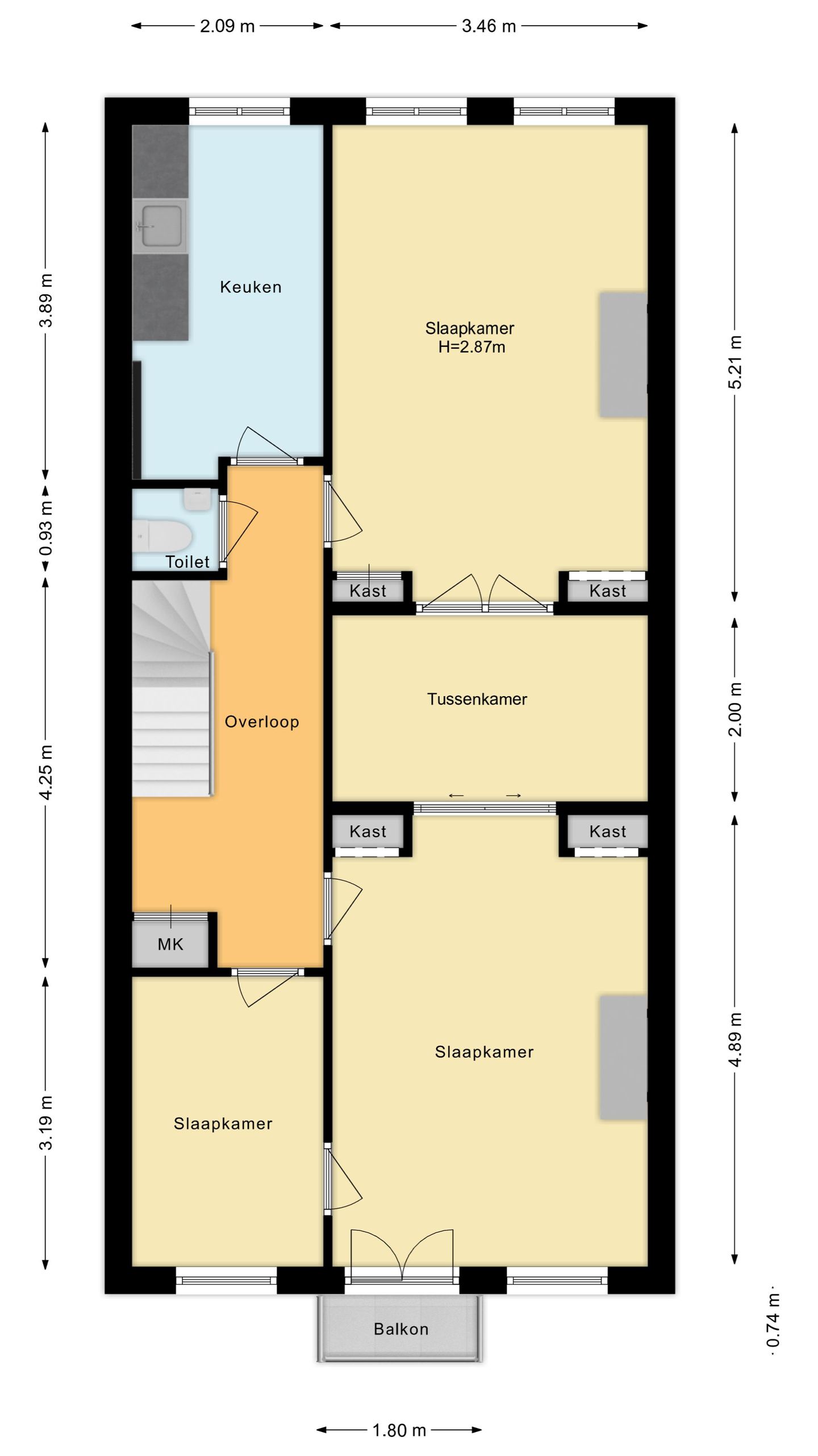 Characteristic Double Townhouse with Free Park Views in Amsterdam Oost — 40