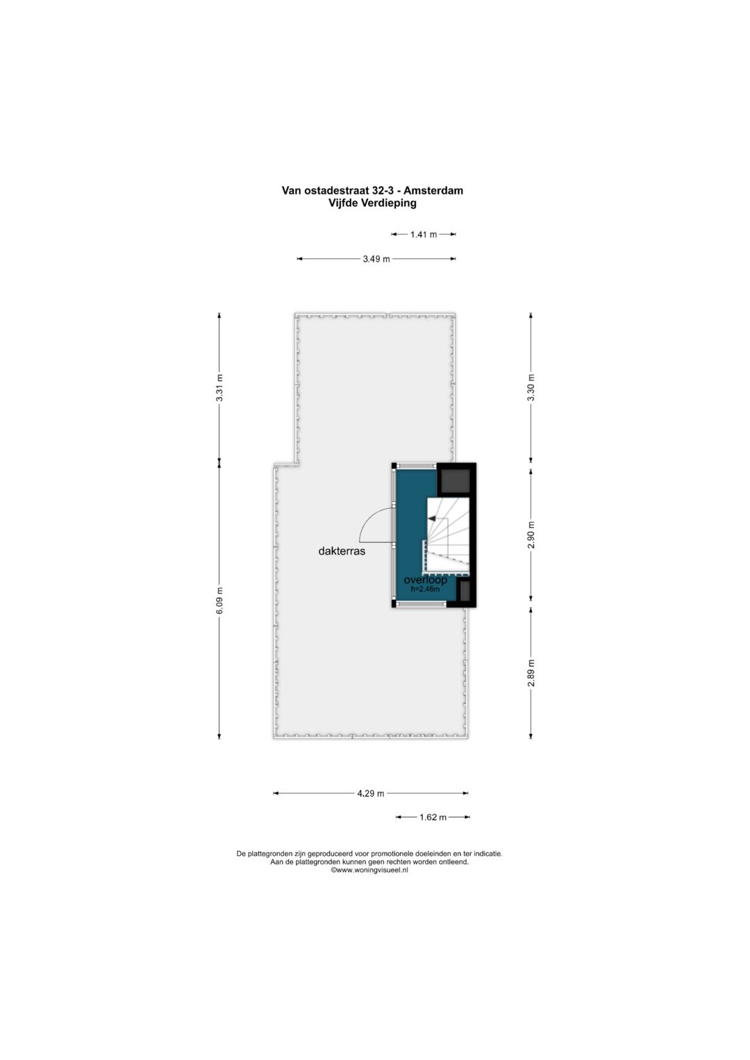 Foto 37 van Van Ostadestraat 32-3