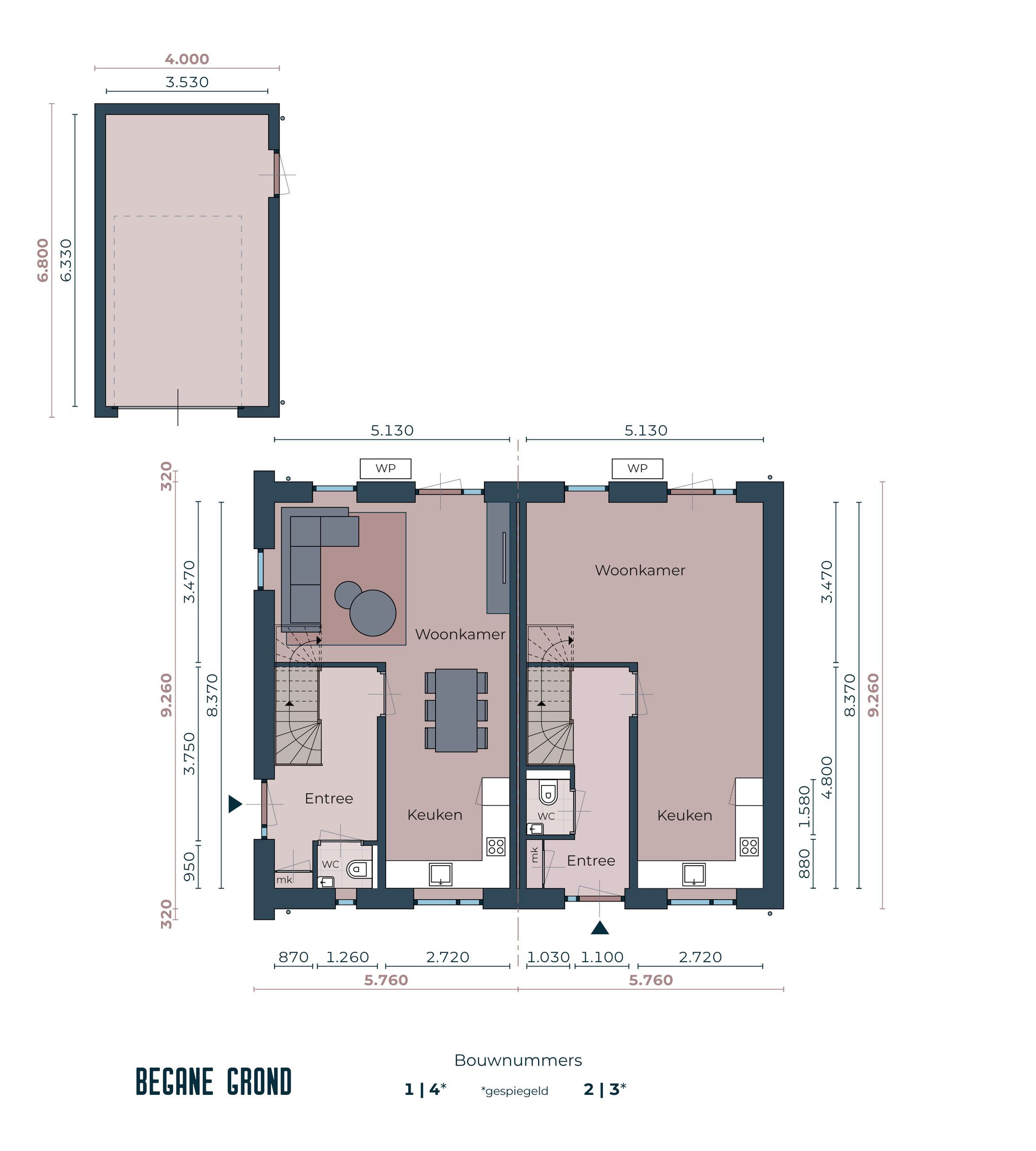 Halfvrijstaande woning (Bouwnr. 2) Leeuwarden - Aanzicht 3