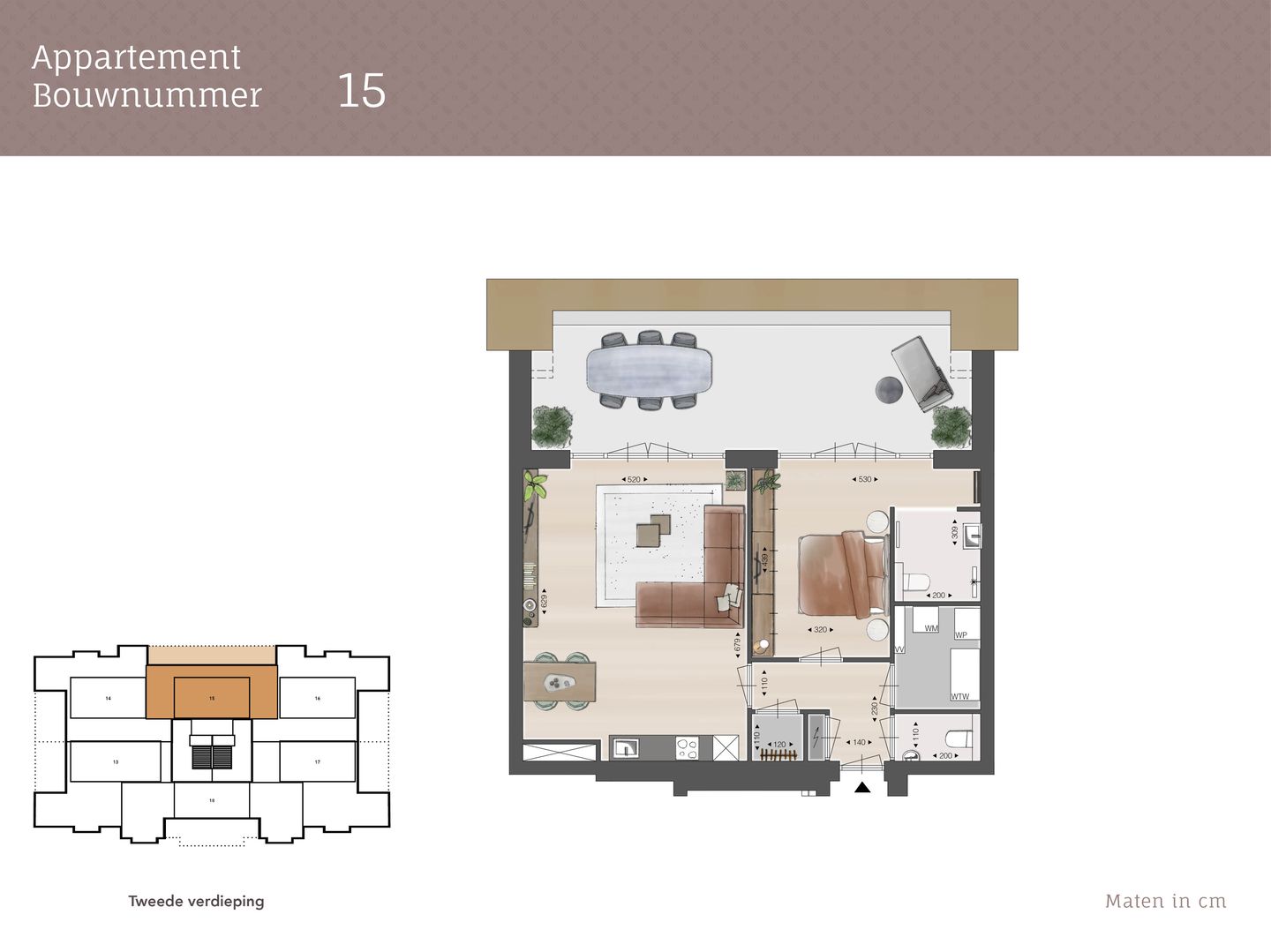 Foto 5 van 2 kamer appartement (Bouwnr. 15)