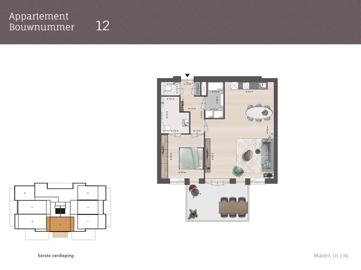 Foto 5 van 2 kamer appartement (Bouwnr. 12)